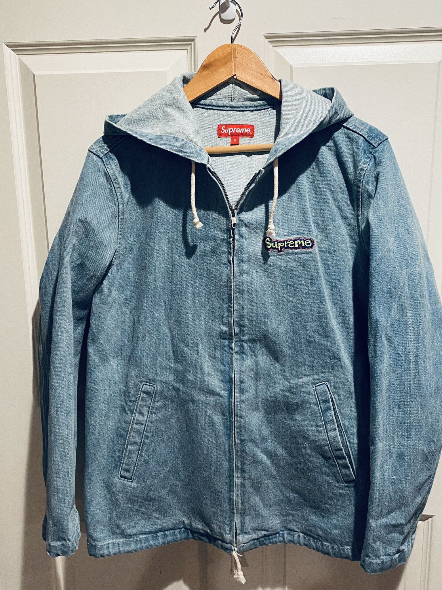 Supreme Supreme Denim Hooded Jacket Grailed