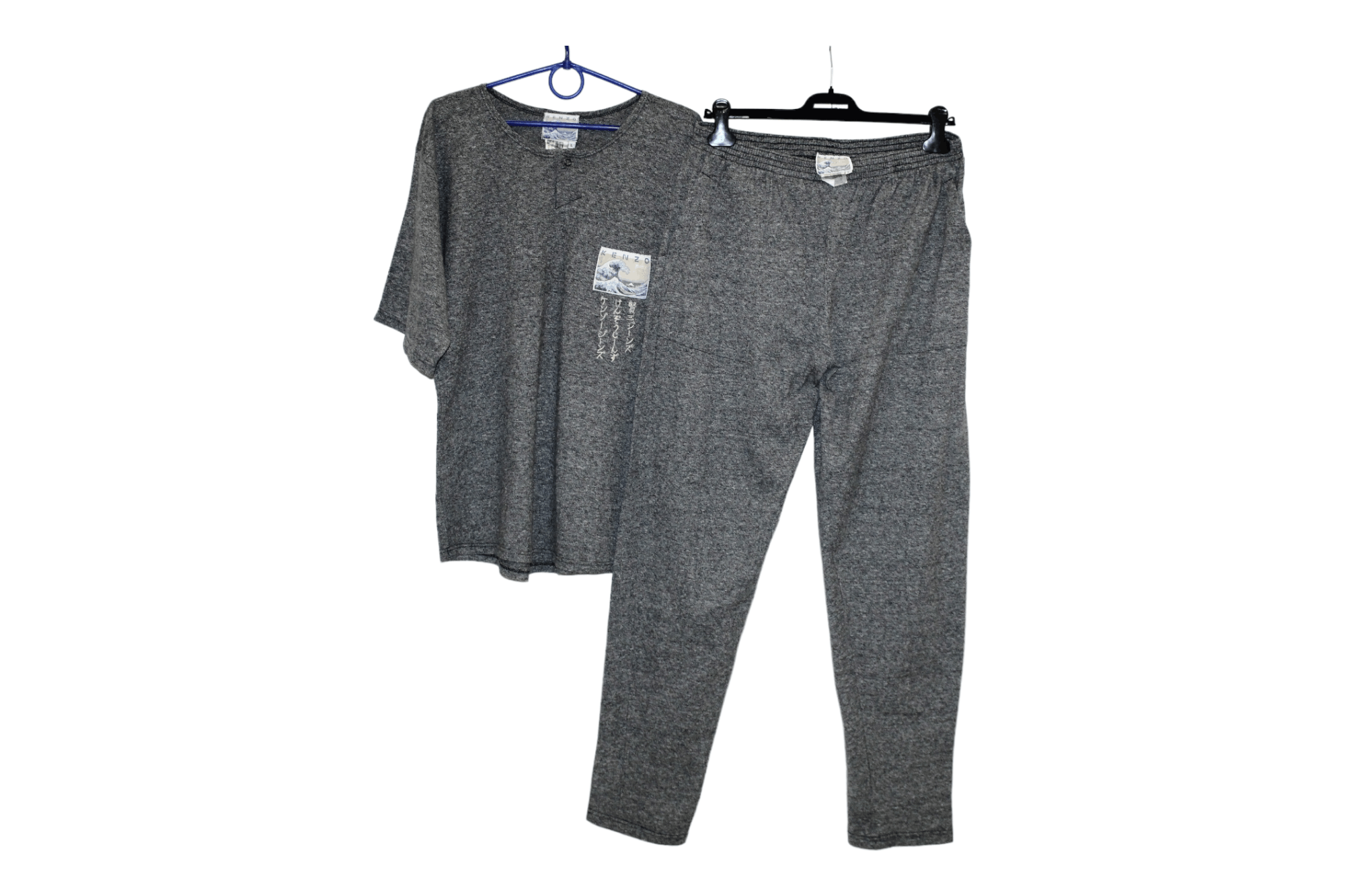 Kenzo Kenzo Jeans The Great Weave of Kanagawa heather grey suit Size US 32 / EU 48 - 15 Thumbnail