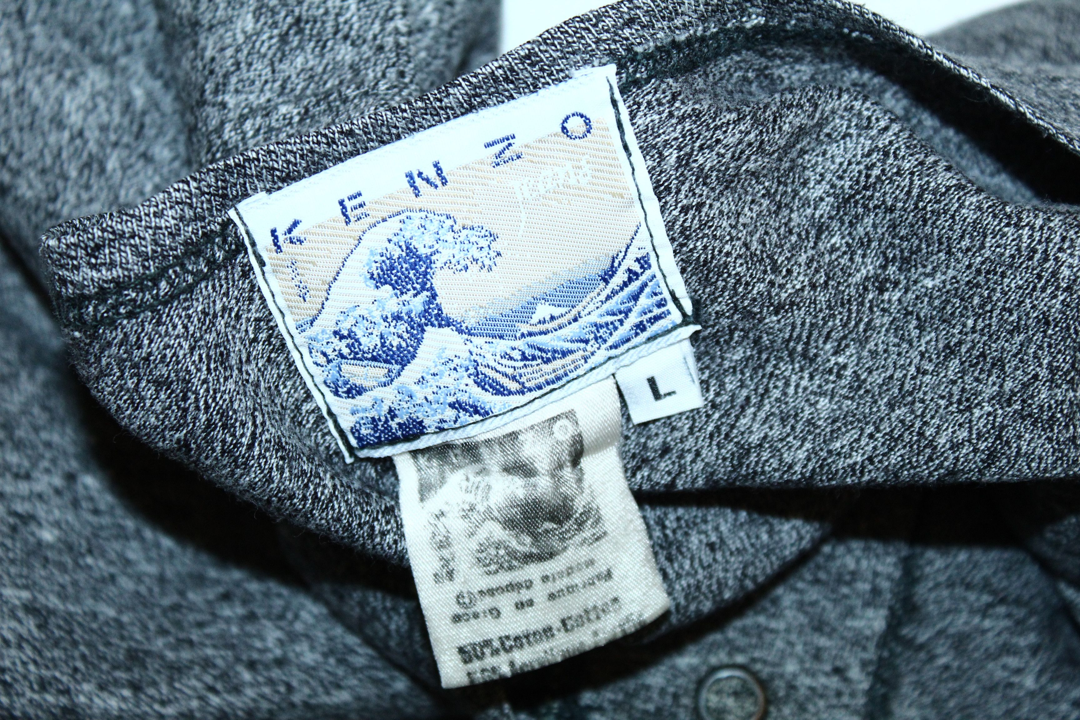 Kenzo Kenzo Jeans The Great Weave of Kanagawa heather grey suit Size US 32 / EU 48 - 4 Thumbnail