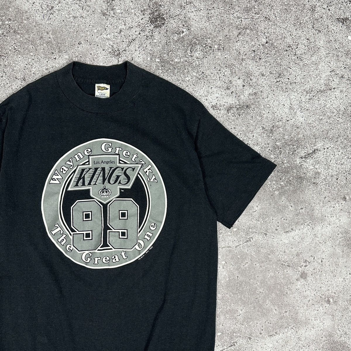 NHL Vintage 80s LA Kings Wayne Gretzky The Great One tee single Size US L / EU 52-54 / 3 - 2 Thumbnail
