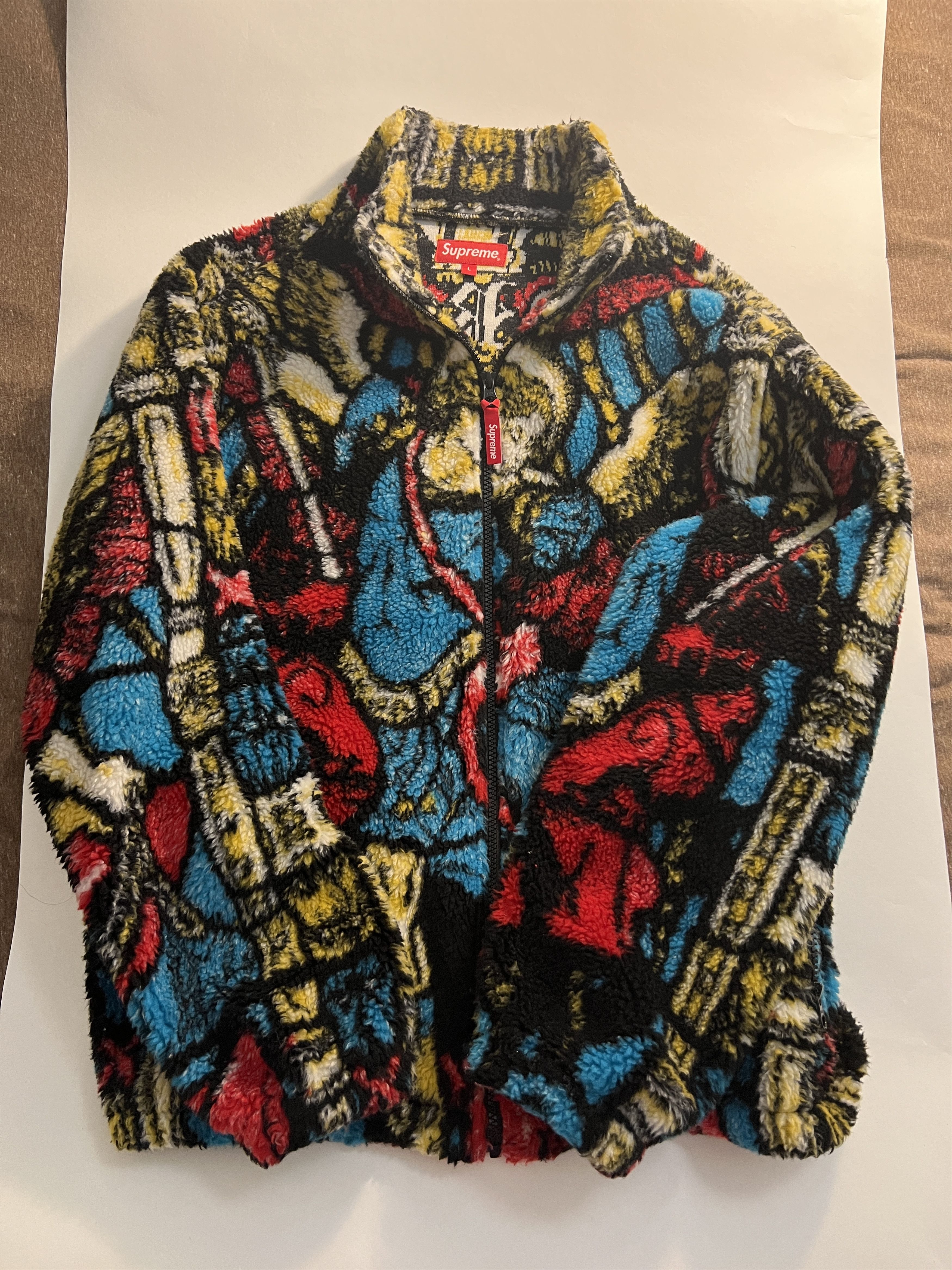 Supreme Supreme Saint Michael Fleece Jacket | Grailed