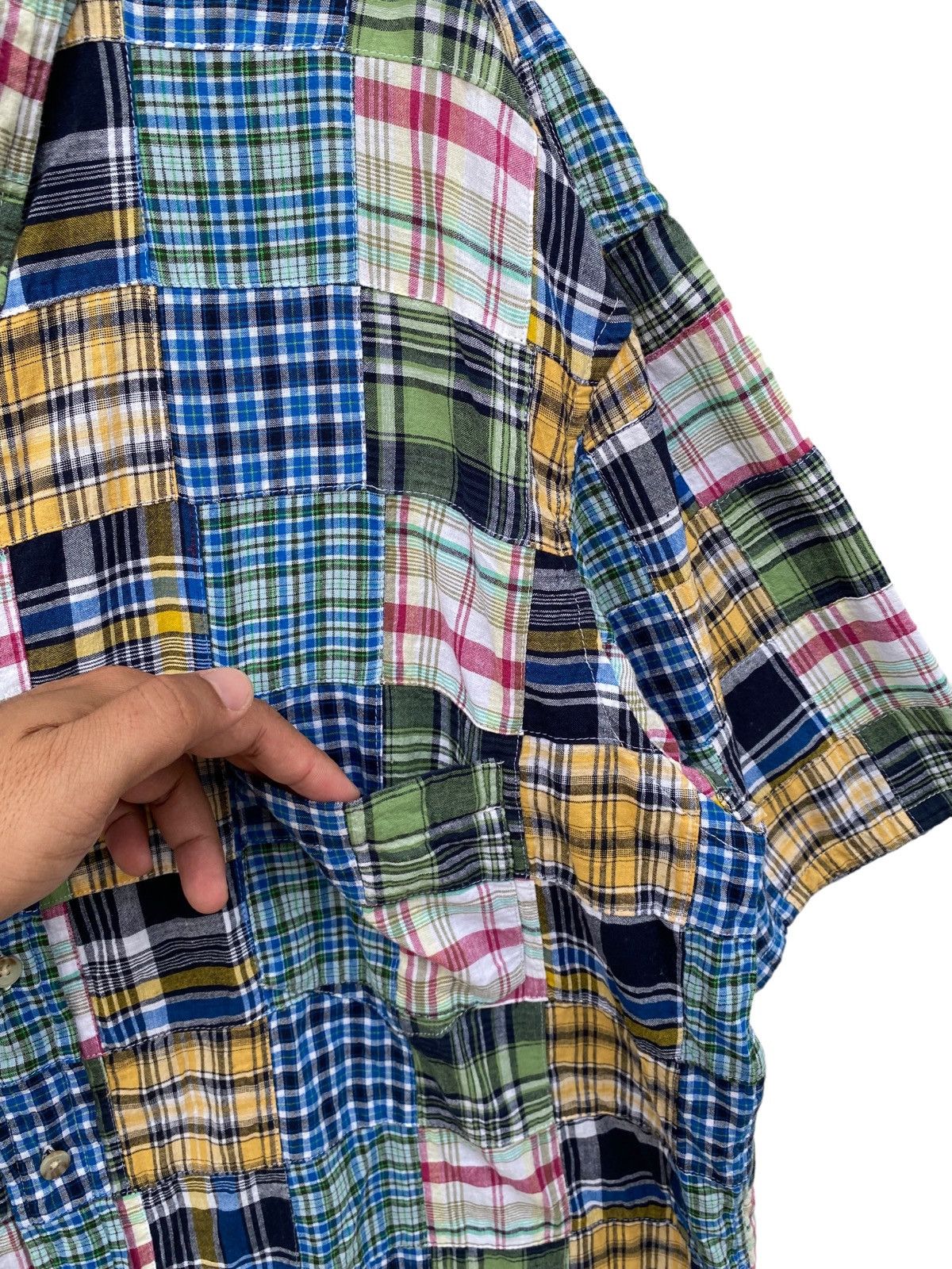 Kansai Yamamoto Vintage Kansai Jeans By Kansai Yamamoto Patchwork Shirt Size US XXL / EU 58 / 5 - 3 Thumbnail