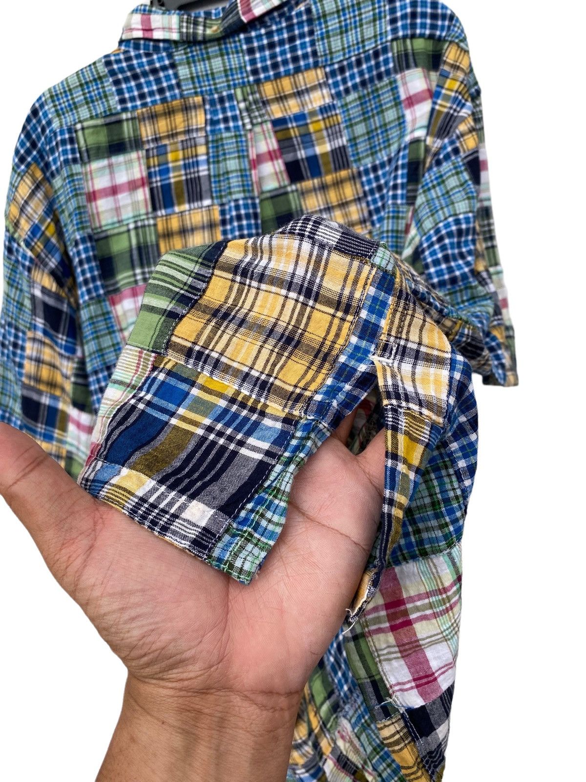 Kansai Yamamoto Vintage Kansai Jeans By Kansai Yamamoto Patchwork Shirt Size US XXL / EU 58 / 5 - 6 Thumbnail
