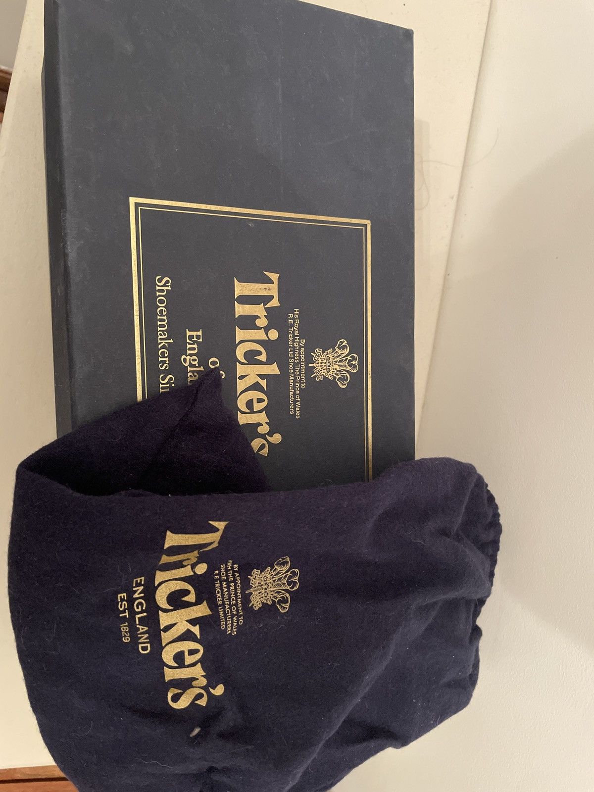 Tricker's Trickers for Antonia Navy Leather Derby Shoes Size US 7.5 / EU 40-41 - 5 Thumbnail