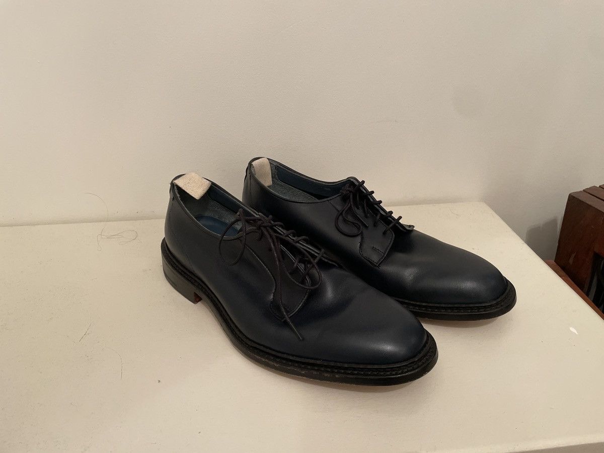Trickers for Antonia Navy Leather Derby Shoes