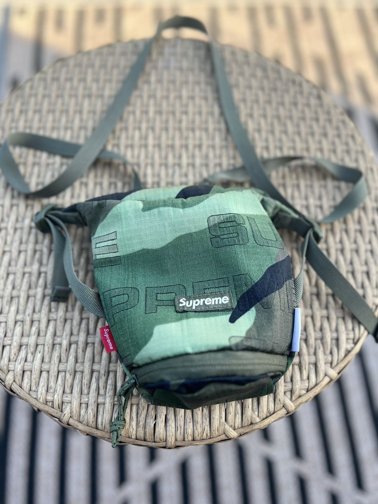 Supreme Supreme neck pouch woodland camo FW 21 | Grailed