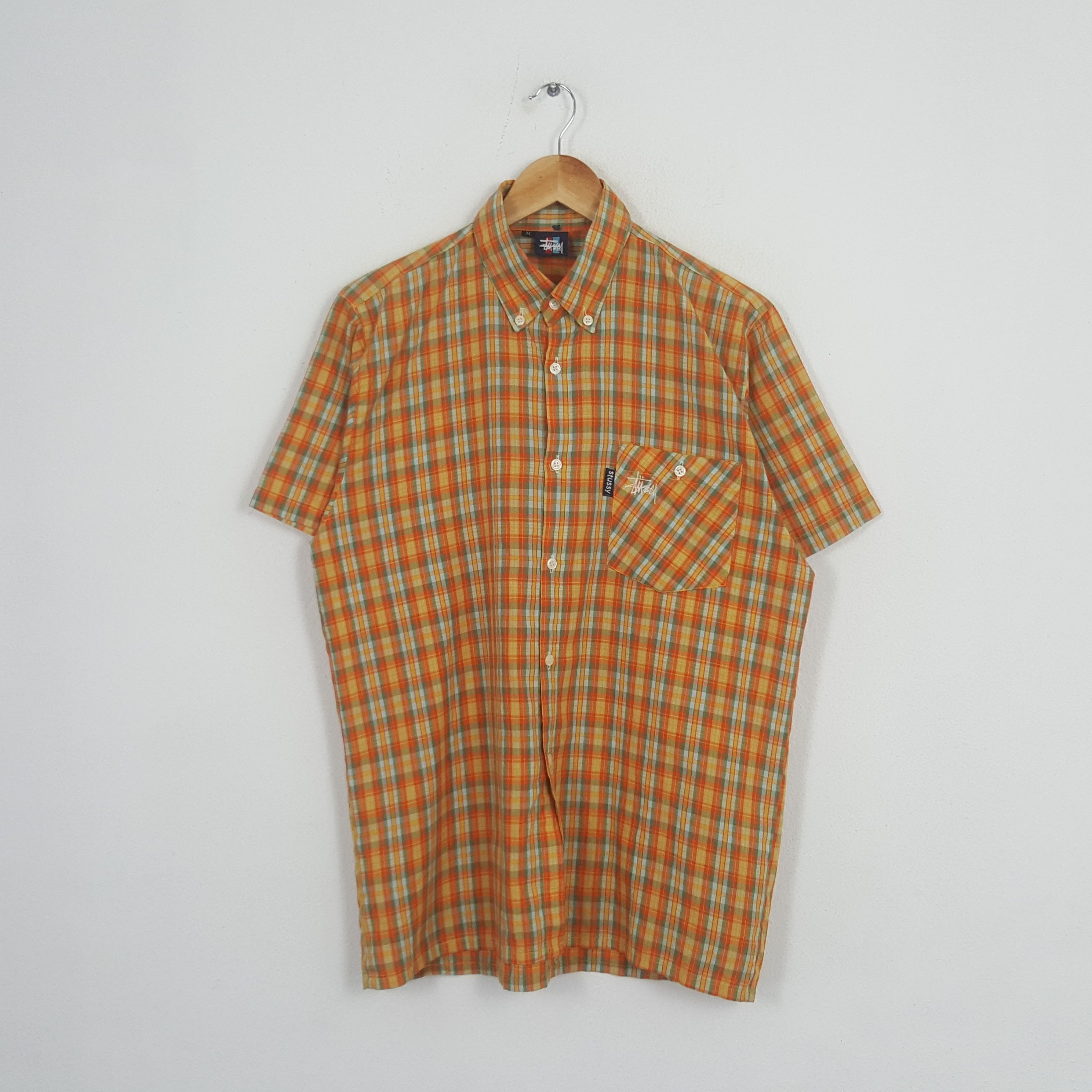 Stussy Vintage Stussy Streetwear Style Custom Logo Shirt Button Up Size US L / EU 52-54 / 3 - 3 Thumbnail
