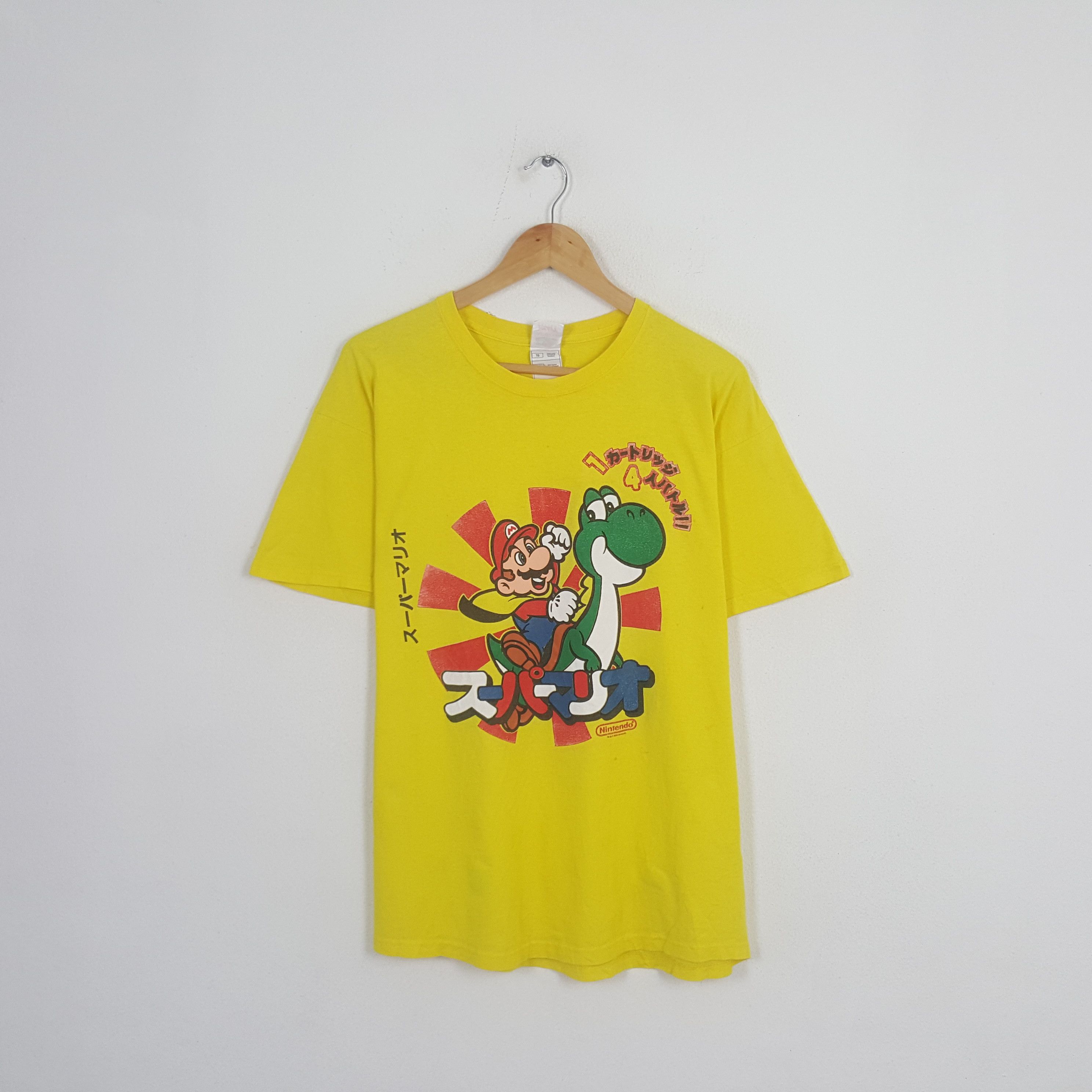 Nintendo × Playstation × Vintage Vintage Nintendo Super Mario Retro Game Playstation Tshirt Size US L / EU 52-54 / 3 - 1 Thumbnail