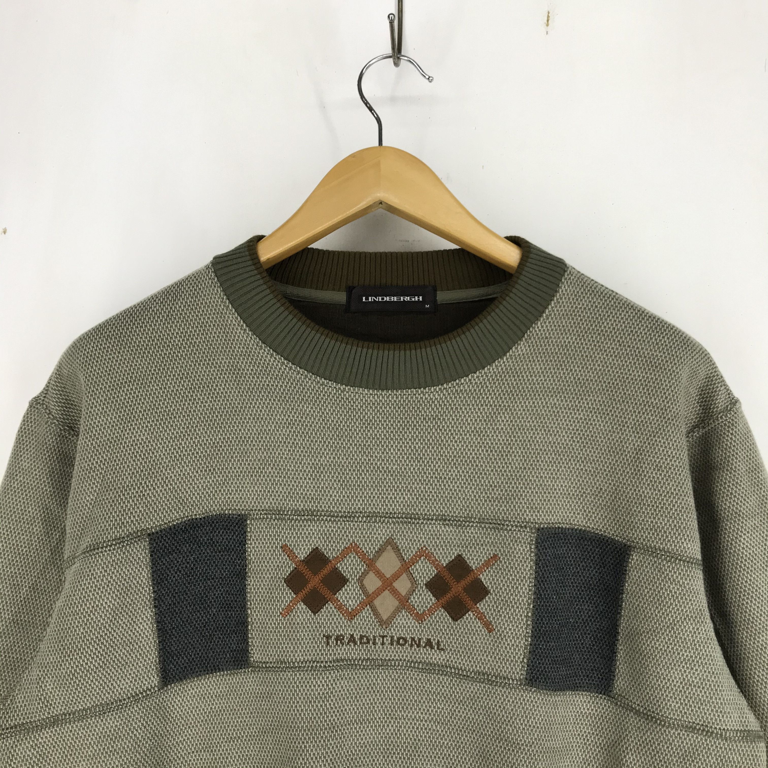 Japanese Brand LINDBERGH JAPAN Crew Neck Sweatshirt #2272-79 Size US M / EU 48-50 / 2 - 2 Thumbnail