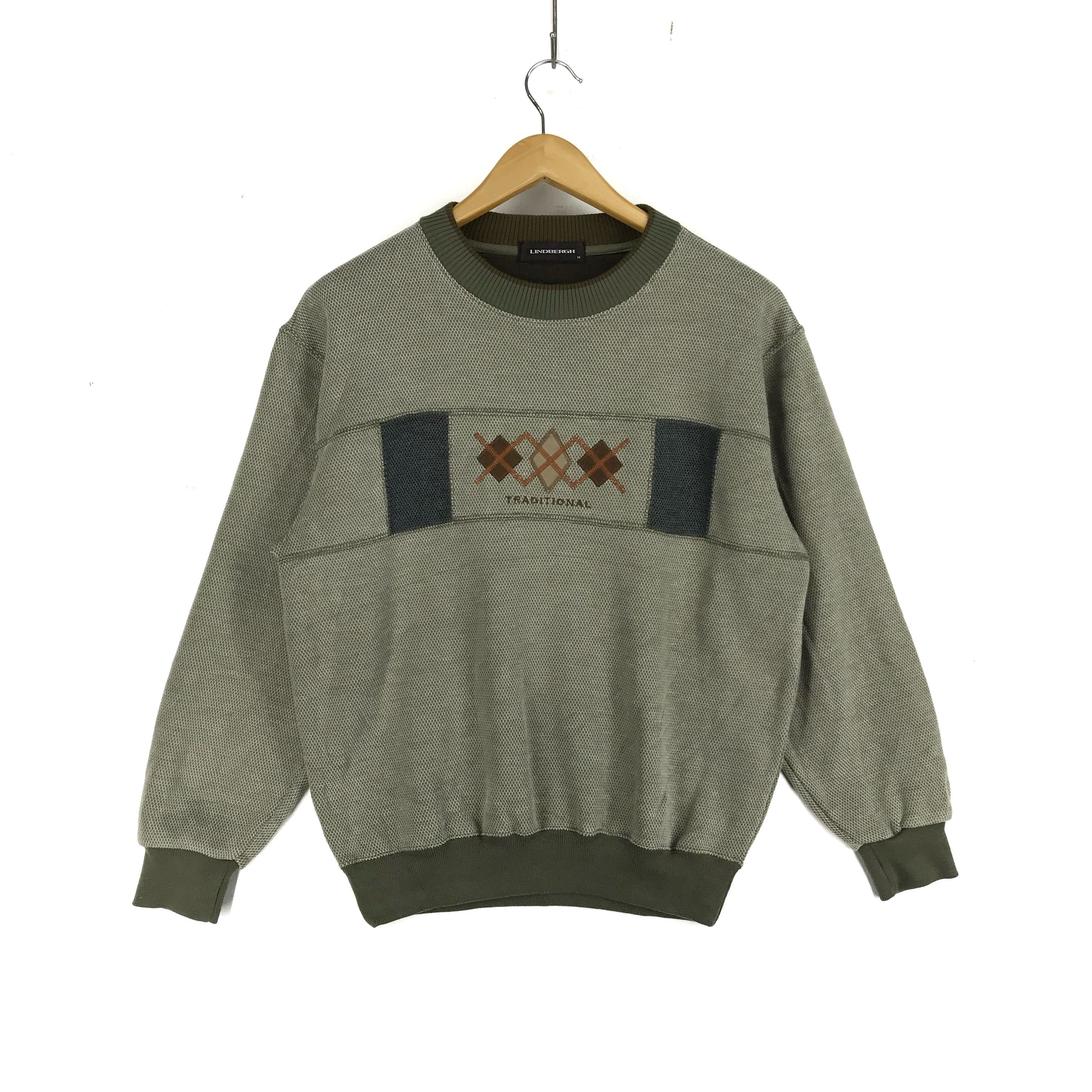 Japanese Brand LINDBERGH JAPAN Crew Neck Sweatshirt #2272-79 Size US M / EU 48-50 / 2 - 1 Thumbnail