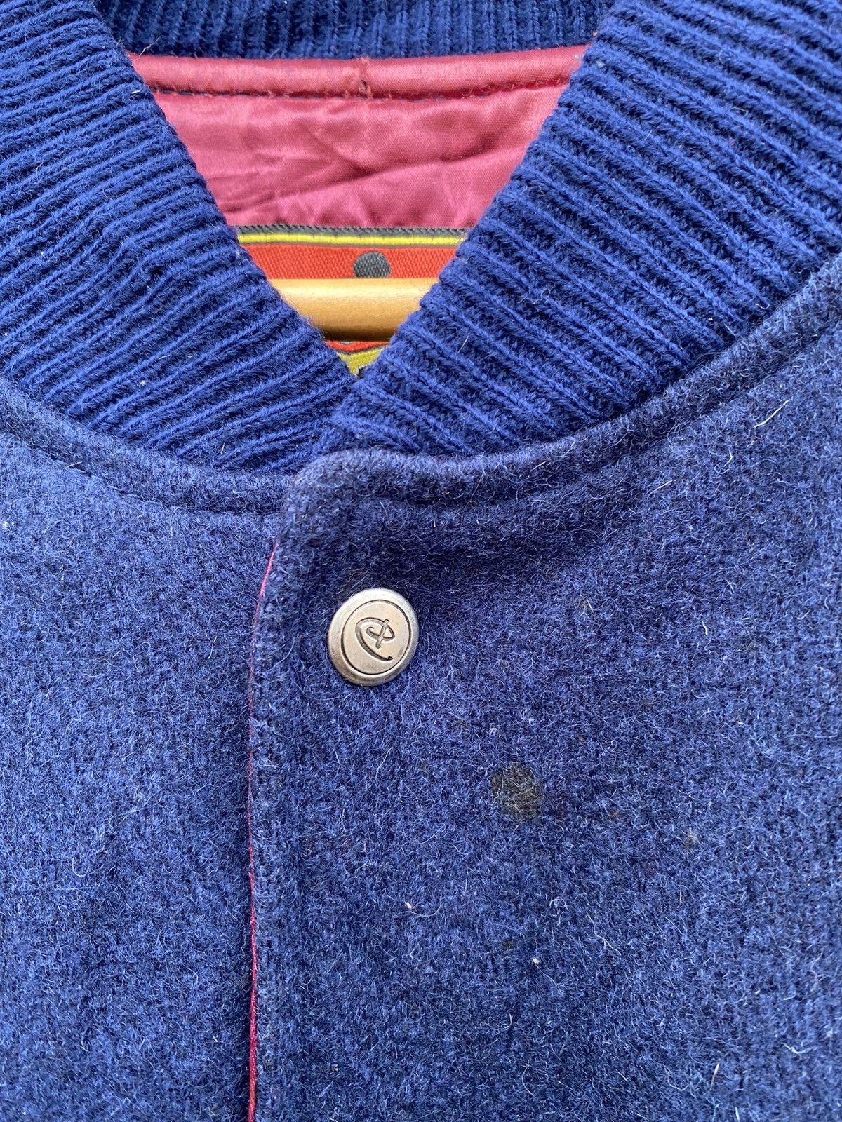 Mickey Mouse × Vintage Vintage Mickey Mouse Embroidery Varsity jacket wool jacket Size US M / EU 48-50 / 2 - 8 Thumbnail