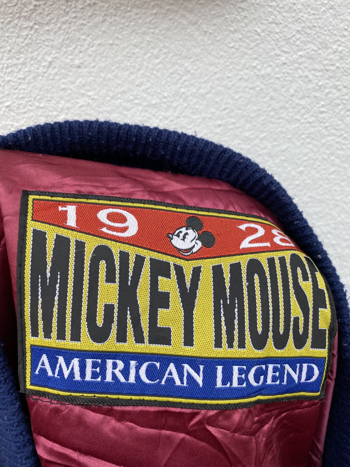 Mickey Mouse × Vintage Vintage Mickey Mouse Embroidery Varsity jacket wool jacket Size US M / EU 48-50 / 2 - 3 Thumbnail