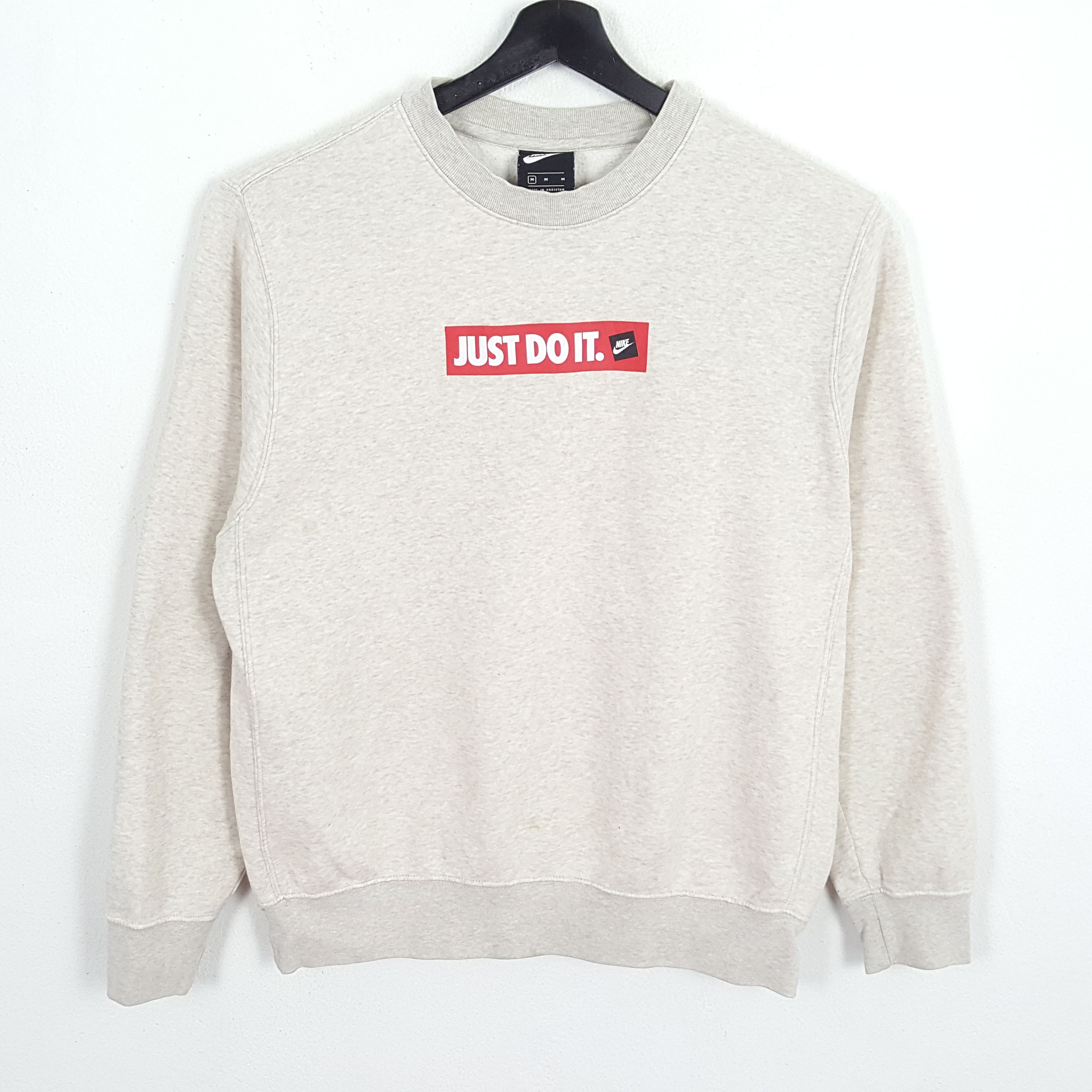 NIKE Streetwear Style Box Logo Just Do It Design Sweatshirts
