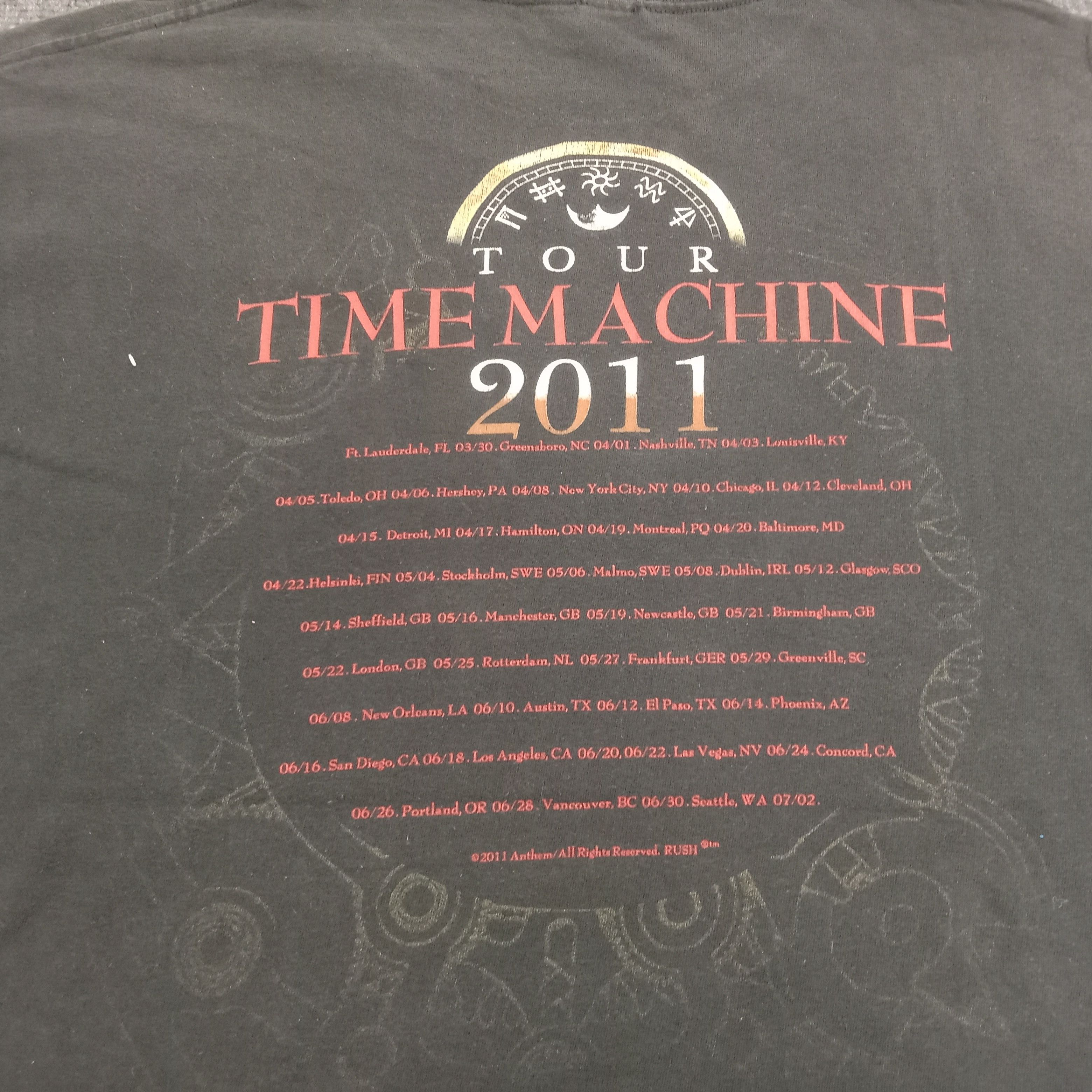 Band Tees × Vintage RUSH Time Machine American Rock Band Tour Tshirt Size US XL / EU 56 / 4 - 4 Thumbnail