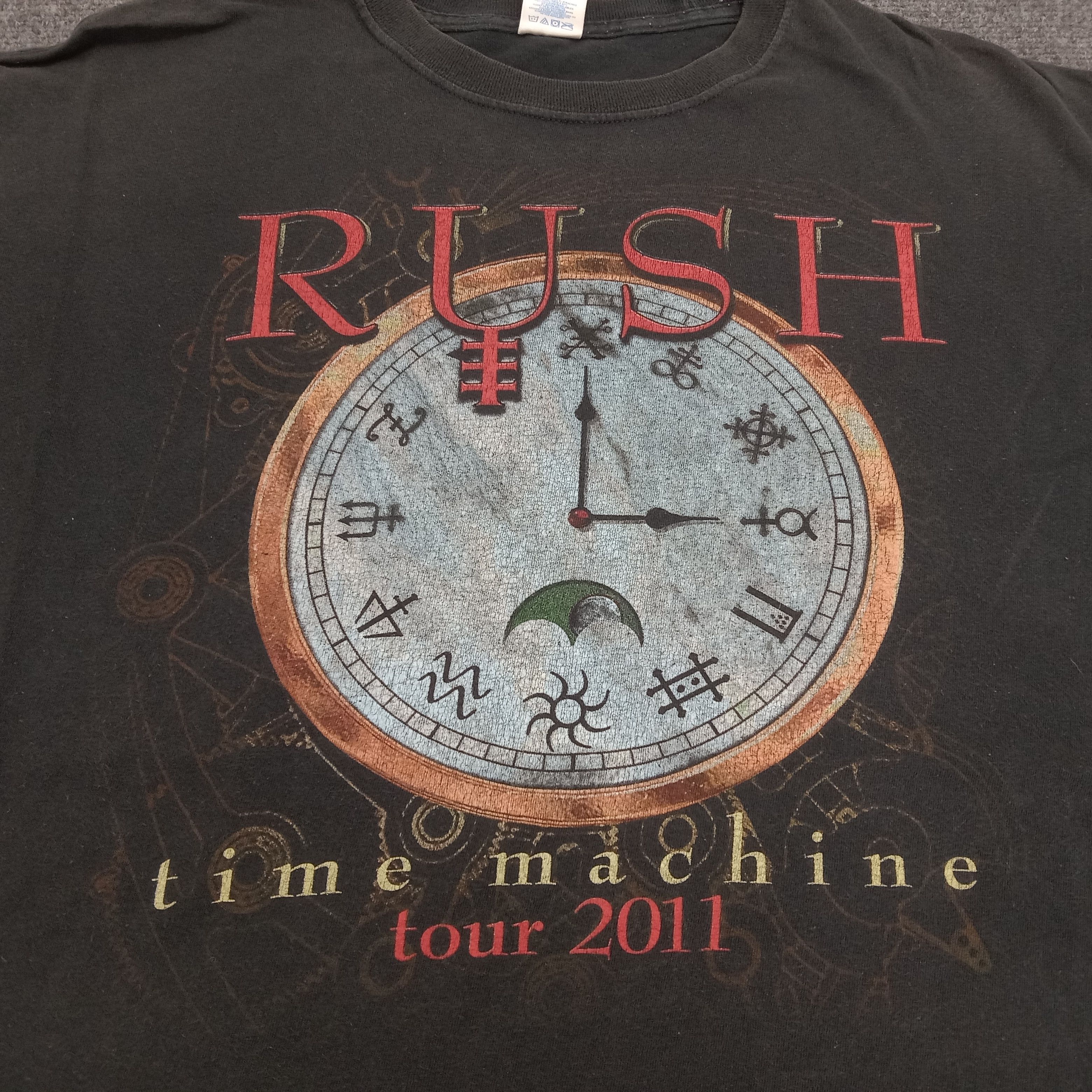 Band Tees × Vintage RUSH Time Machine American Rock Band Tour Tshirt Size US XL / EU 56 / 4 - 2 Thumbnail
