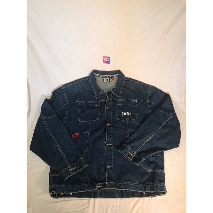 Vintage Don Denim Jacket Jean Blue 3XL Men's XXXL Coat Y2K M