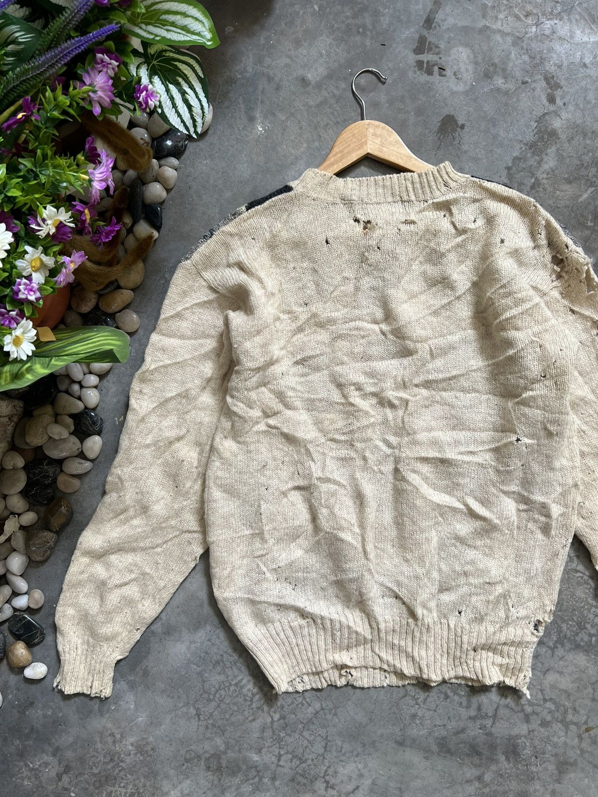 Vintage SICK 🔥 Trashed Knitwear LuckyStrike Kurt Cobain Size US L / EU 52-54 / 3 - 6 Thumbnail