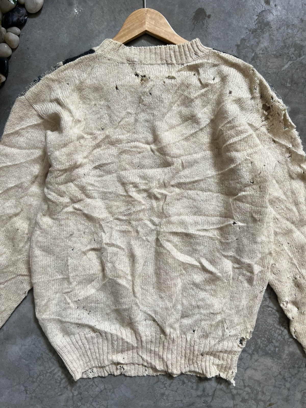 Vintage SICK 🔥 Trashed Knitwear LuckyStrike Kurt Cobain Size US L / EU 52-54 / 3 - 5 Thumbnail