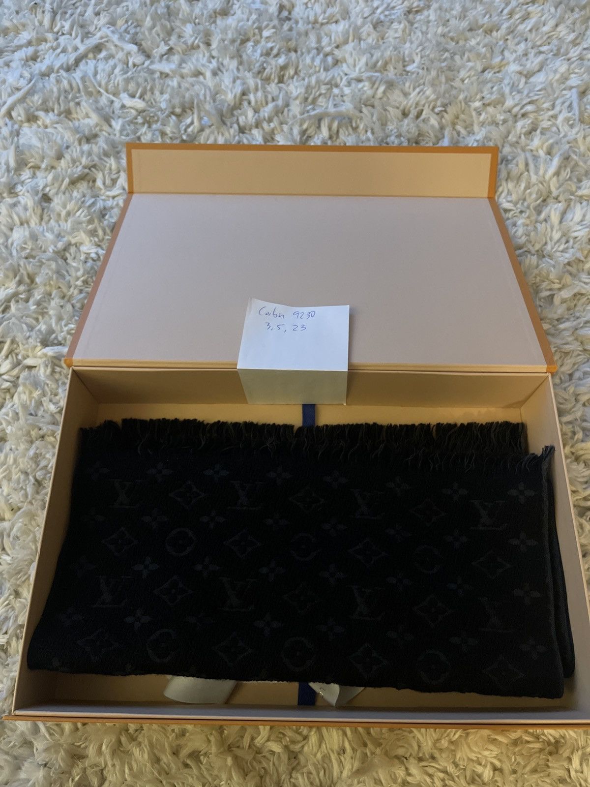 Louis Vuitton Huge Black monogram scarf Size ONE SIZE - 1 Thumbnail