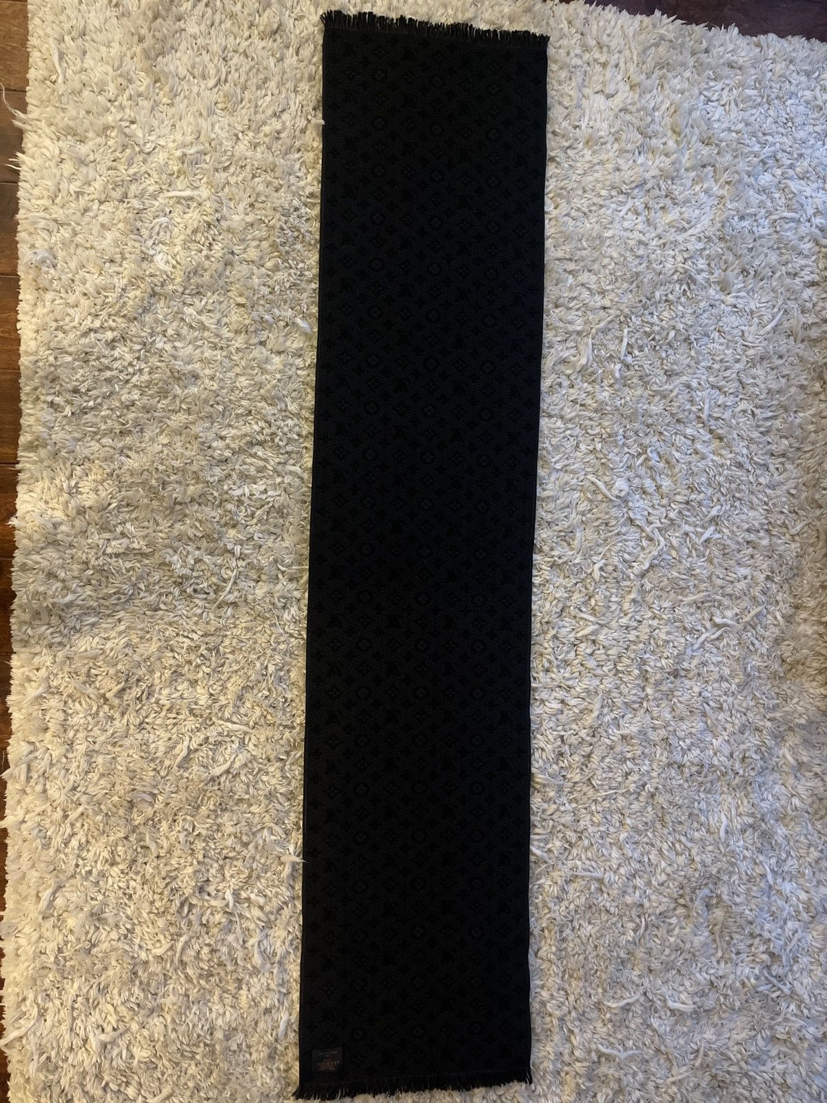 Louis Vuitton Huge Black monogram scarf Size ONE SIZE - 3 Thumbnail