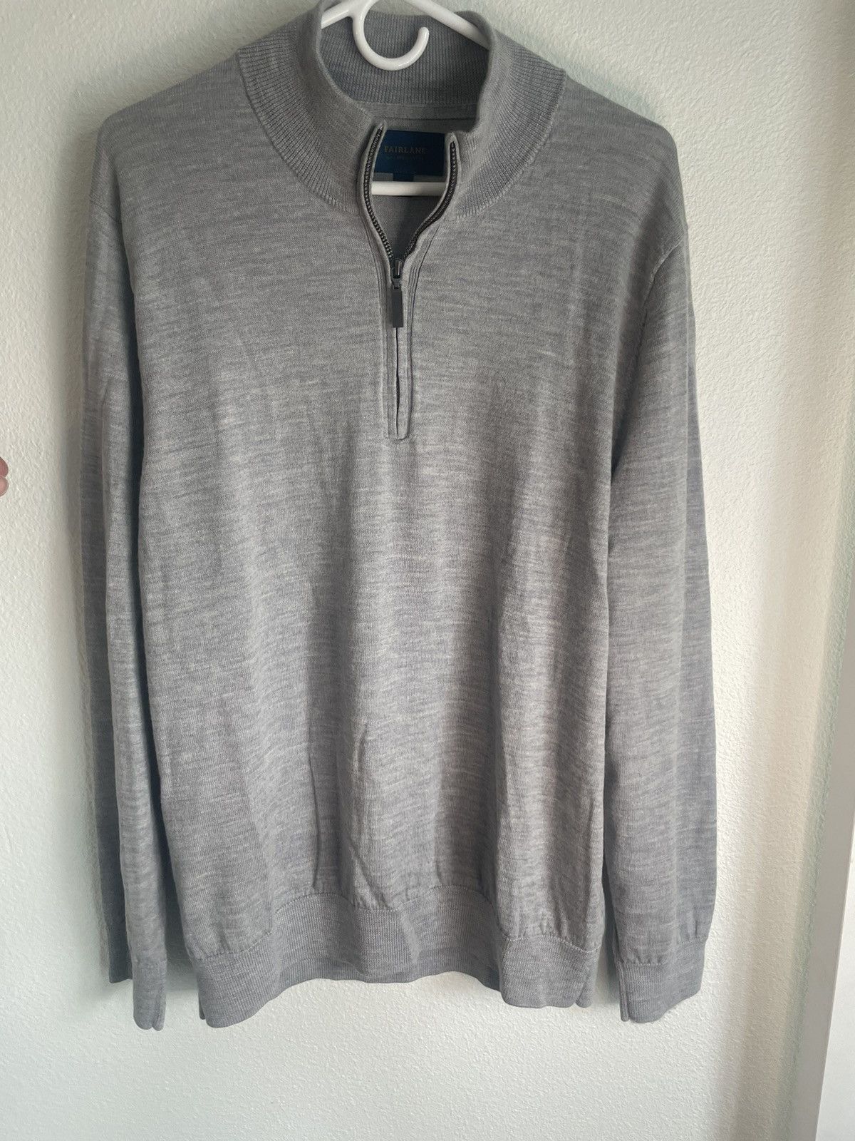 Japanese Brand × Vintage Fairlane Merino Wool Soft Slim Business Casual Zip Sweater Size US XL / EU 56 / 4 - 1 Thumbnail