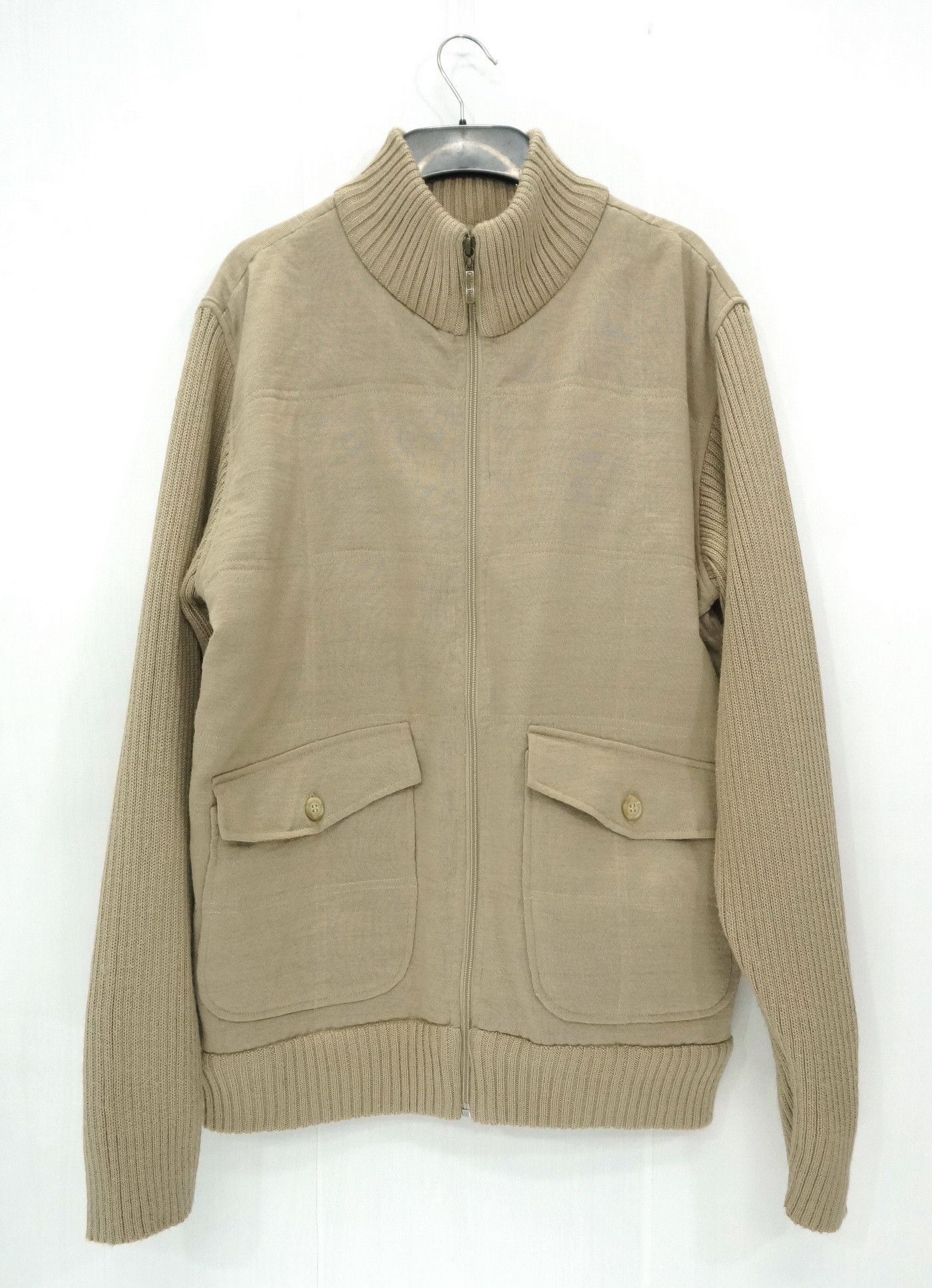 Vtg! Golden Bear Jack Nicklaus Wool Ribbed Arm Jacket