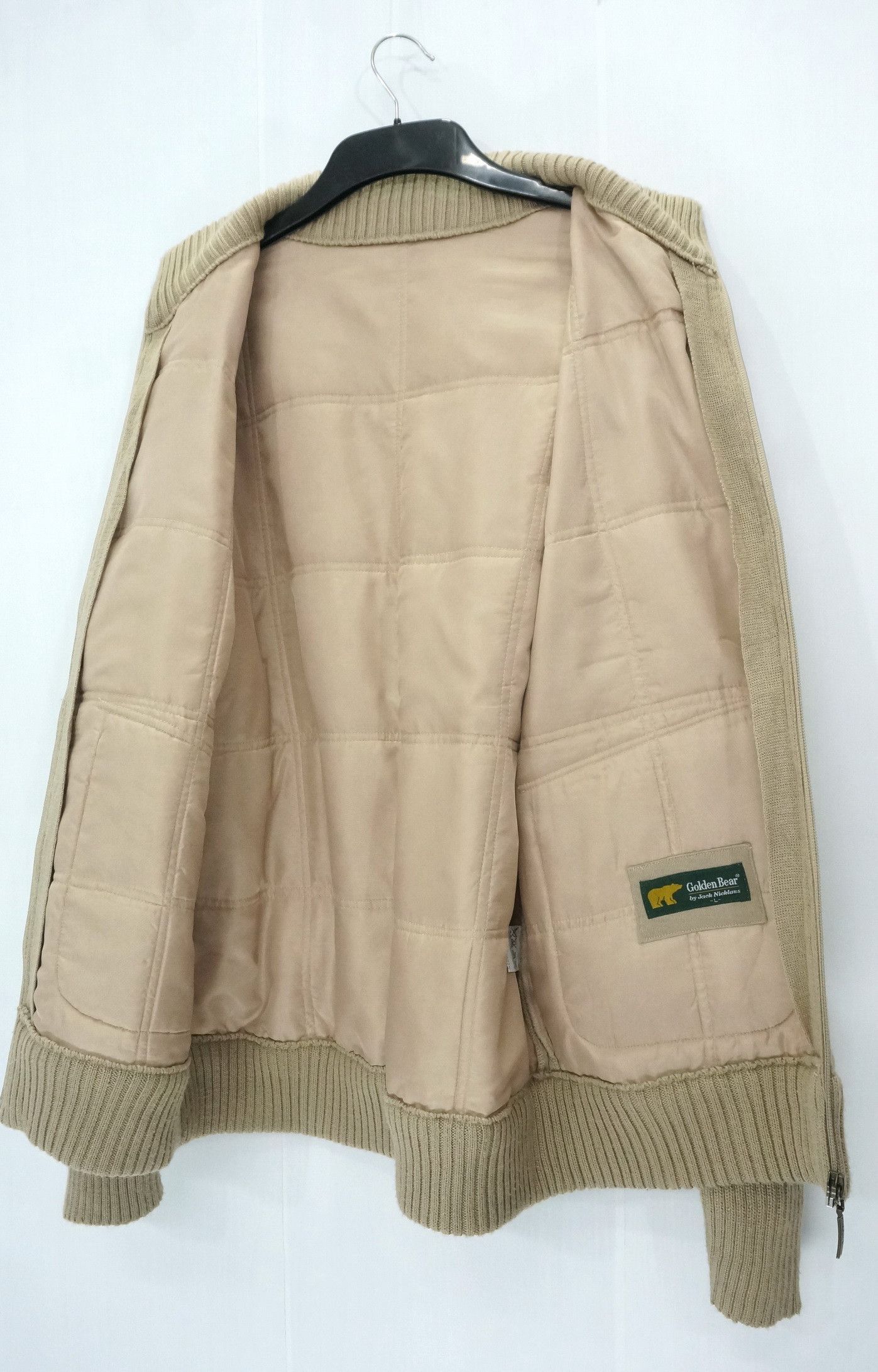 Golden Bear Vtg! Golden Bear Jack Nicklaus Wool Ribbed Arm Jacket Size US M / EU 48-50 / 2 - 3 Thumbnail