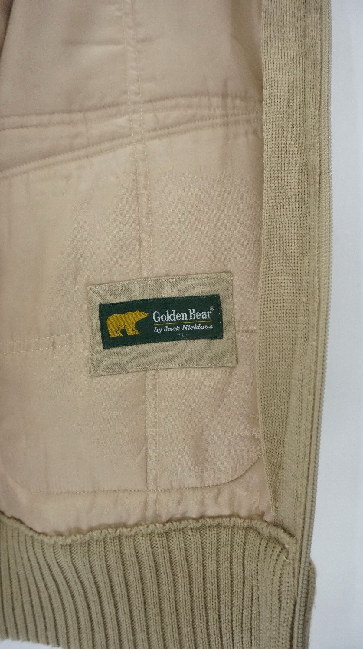 Golden Bear Vtg! Golden Bear Jack Nicklaus Wool Ribbed Arm Jacket Size US M / EU 48-50 / 2 - 4 Thumbnail