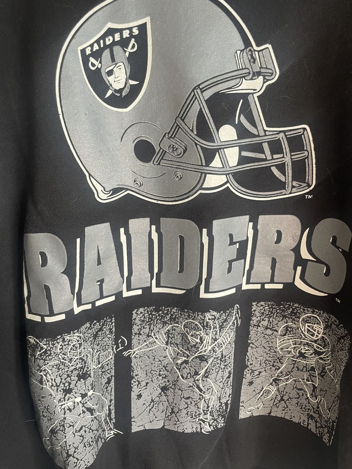 NFL × Vintage Oakland Raiders Vintage NFL 90s Crewneck Sweater Sweatshirt Size US XL / EU 56 / 4 - 5 Thumbnail