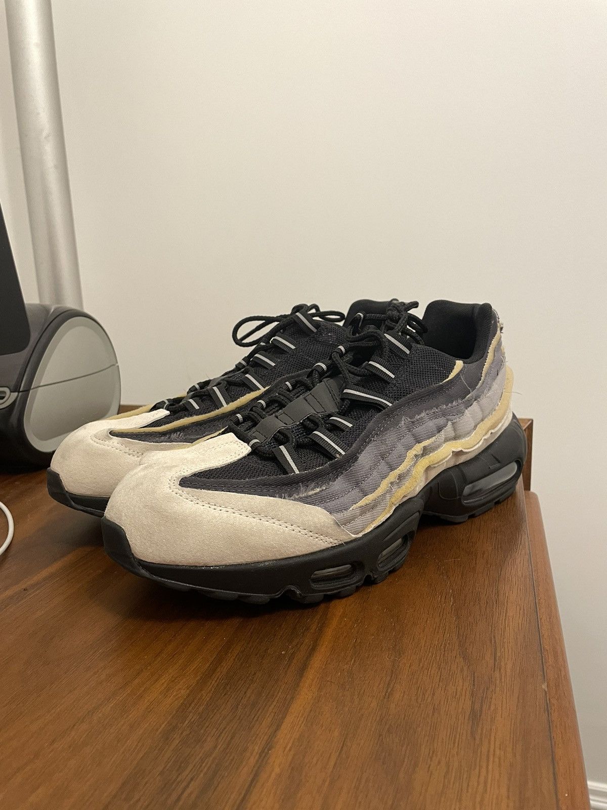 Nike CDG Air Max 95 Charcoal | Grailed