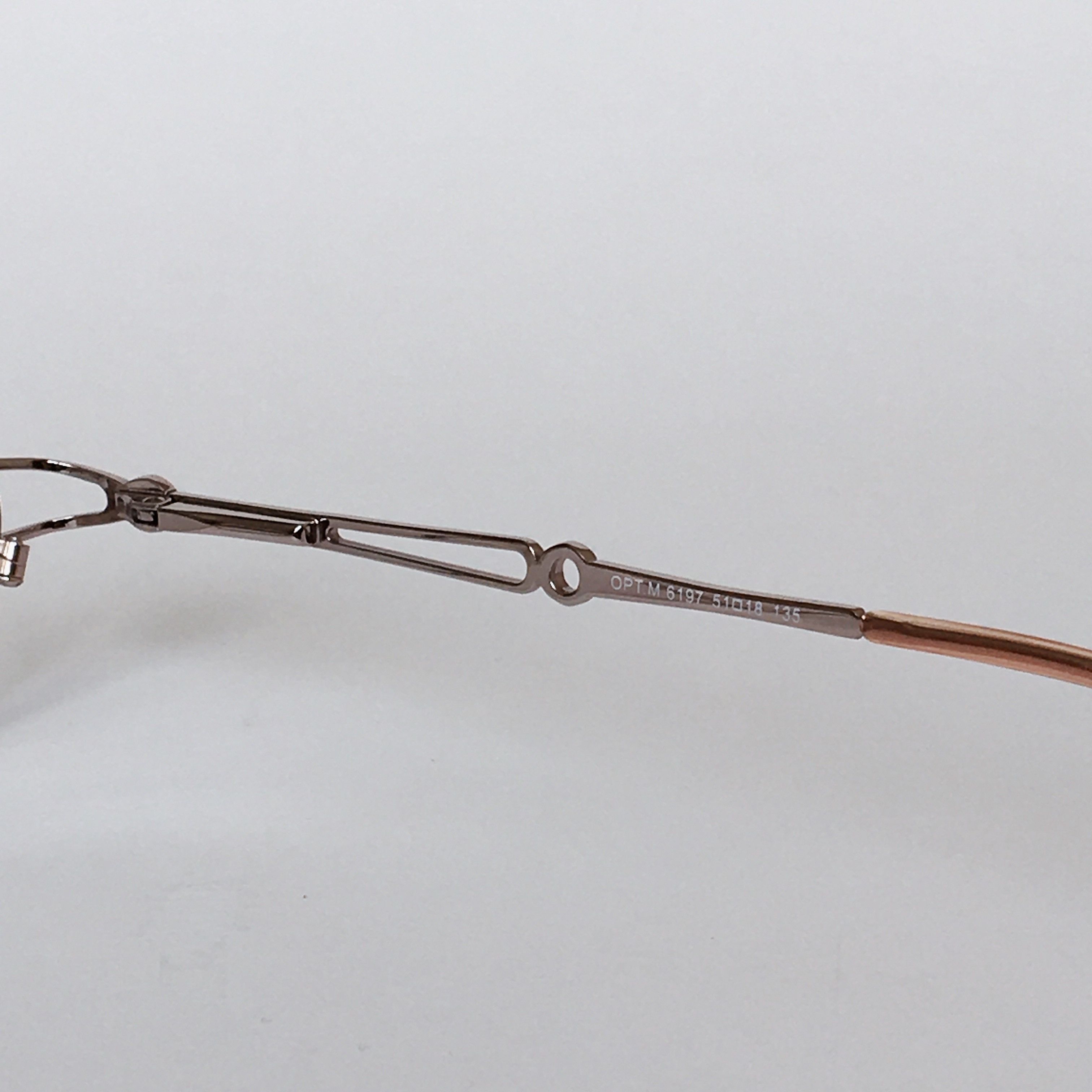 Vintage Vintage Oval Eyeglasses Pinkish Silver Optical 80s NOS Size ONE SIZE - 6 Thumbnail