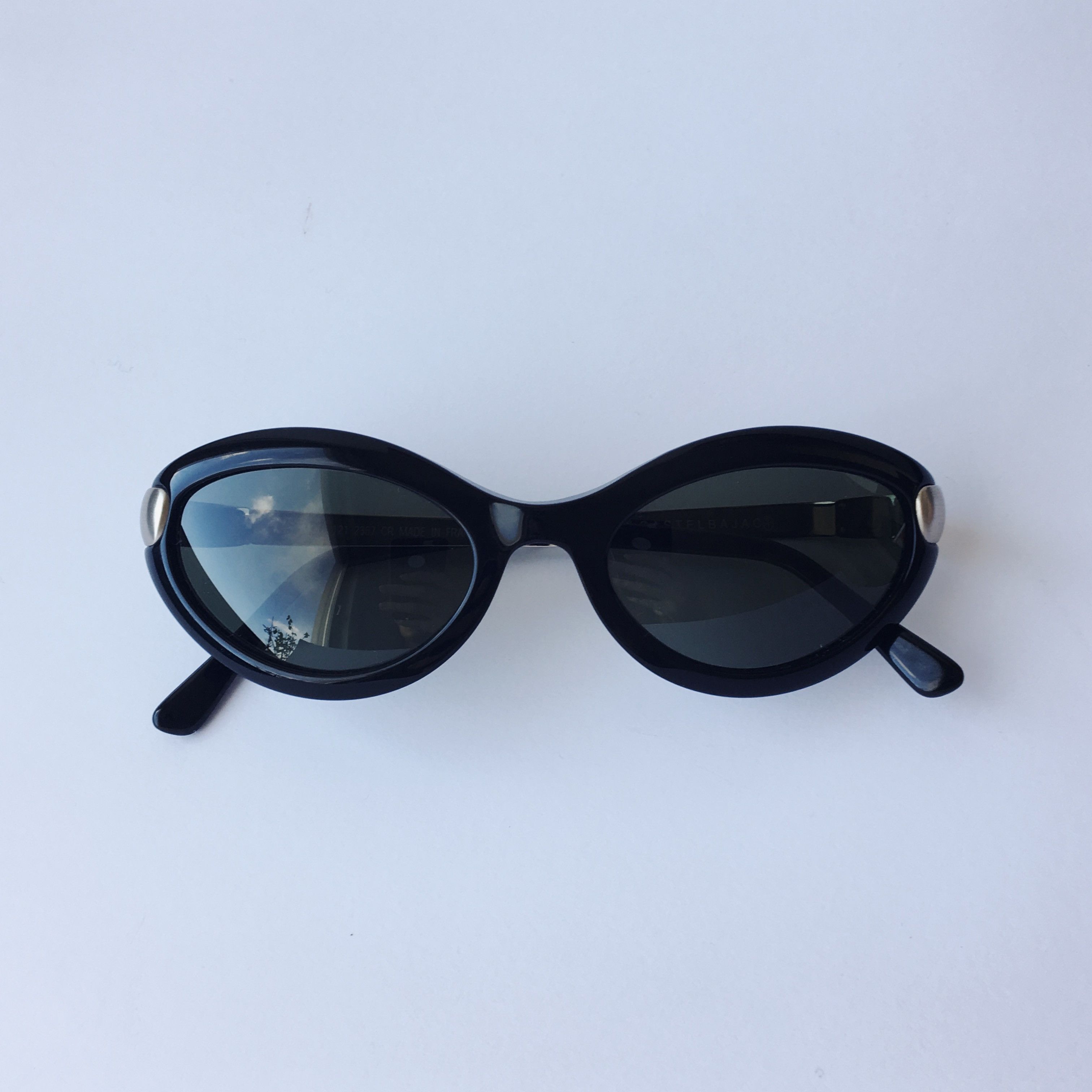 Jean Charles De Castelbajac Castelbajac Vintage Cat Eye Sunglasses Black Silver 90's Size ONE SIZE - 2 Thumbnail