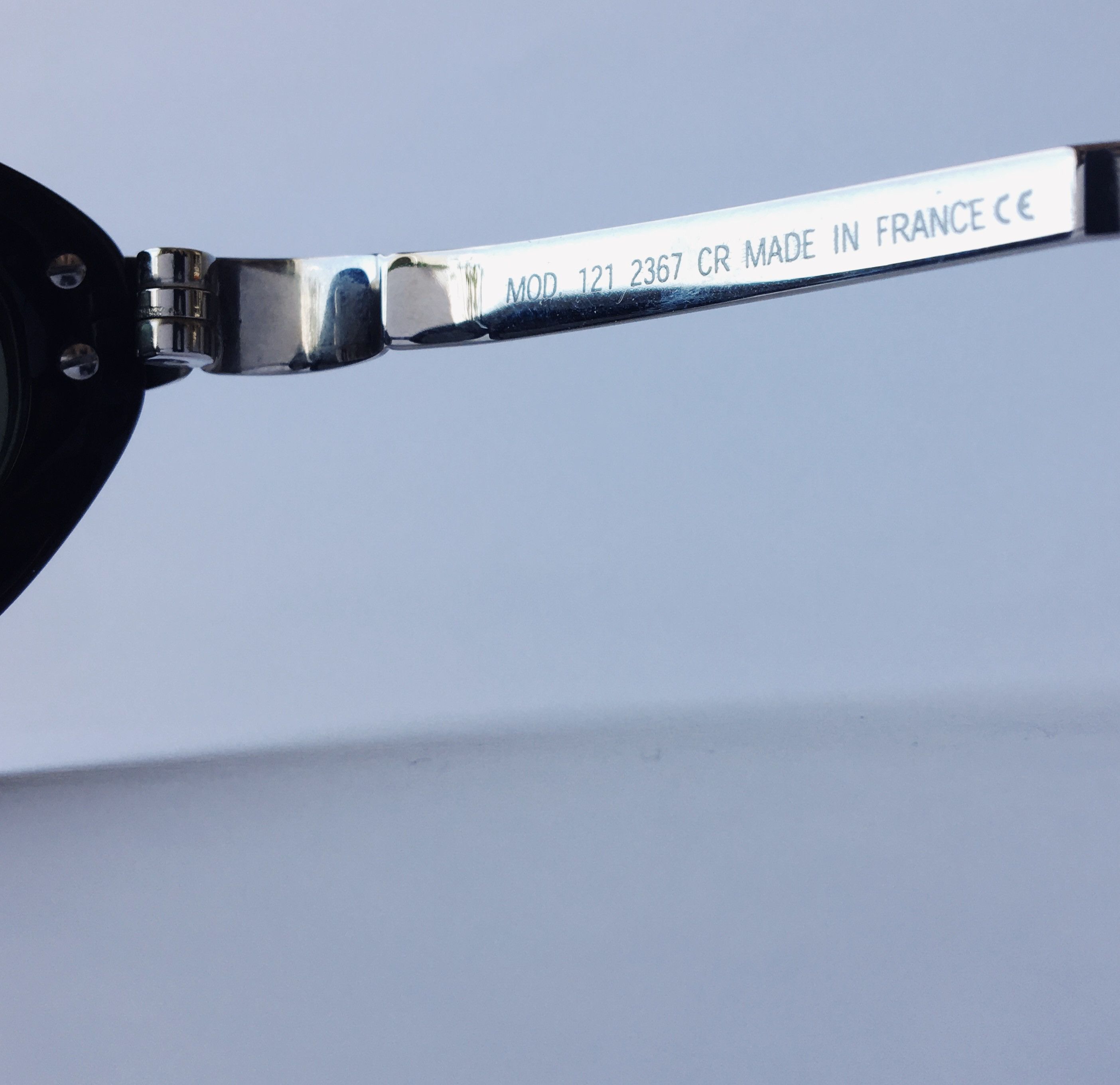 Jean Charles De Castelbajac Castelbajac Vintage Cat Eye Sunglasses Black Silver 90's Size ONE SIZE - 5 Thumbnail
