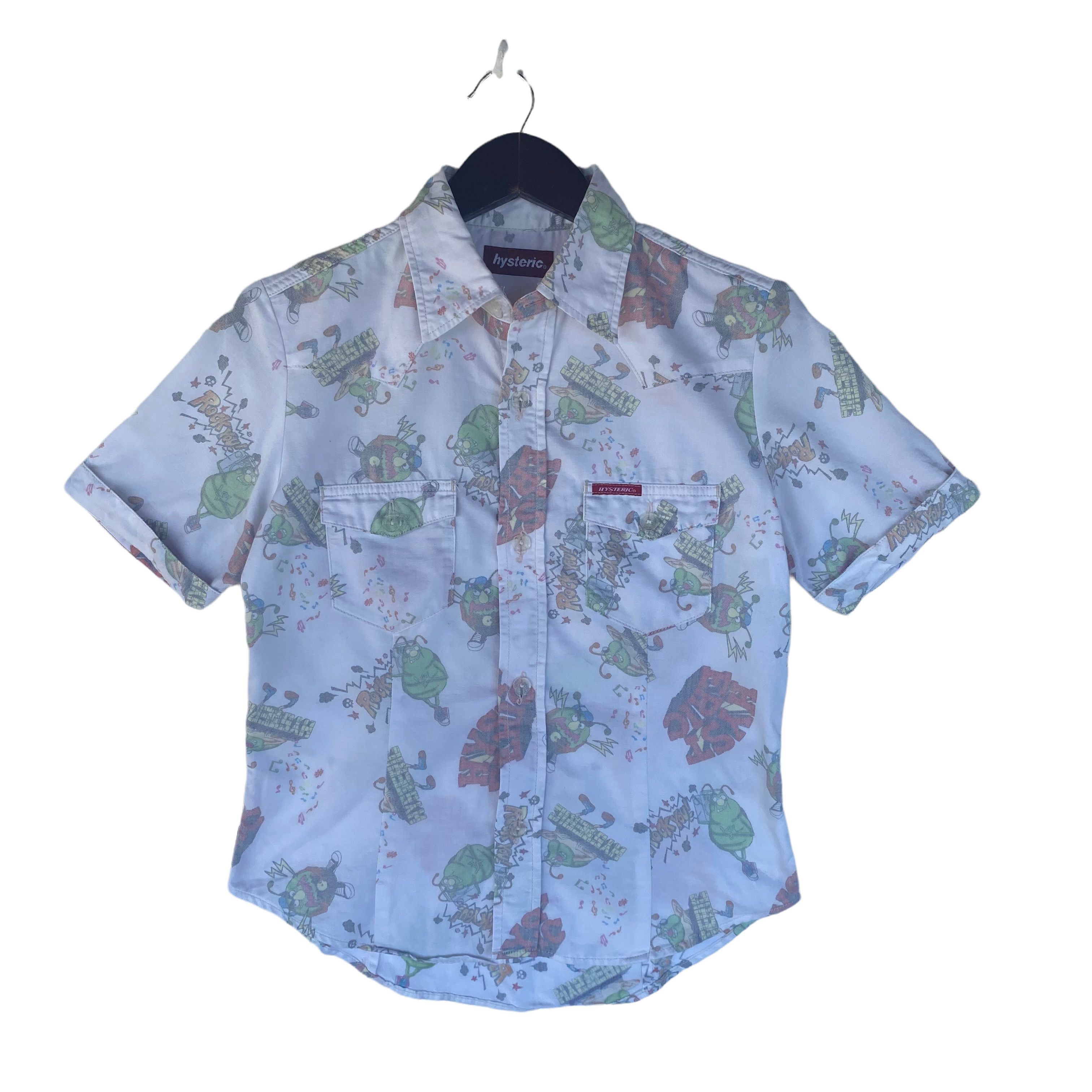 Hysteric Glamour VINTAGE HYSTERIC GLAMOUR button up Japanese fullprint shirt Size S / US 4 / IT 40 - 1 Thumbnail