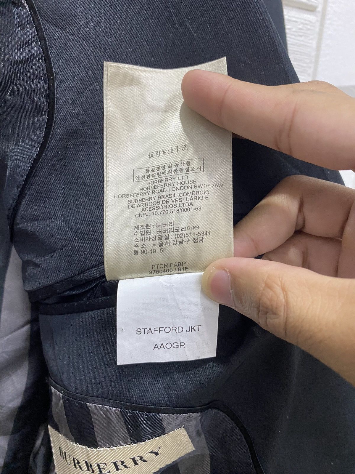 Burberry 🔥BURBERRY LONDON BLAZER STAFFORD JACKET Size US S / EU 44-46 / 1 - 11 Thumbnail