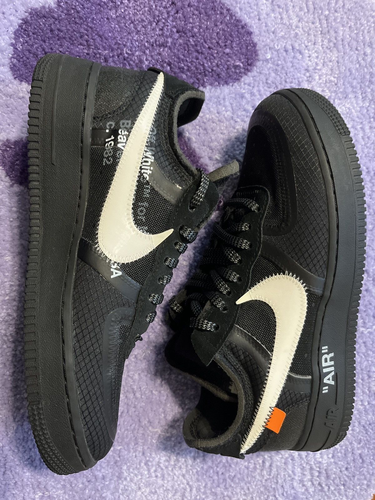 Nike × Off-White OFF-WHITE X Nike Air Force 1 Black Size US 7.5 / EU 40-41 - 2 Thumbnail