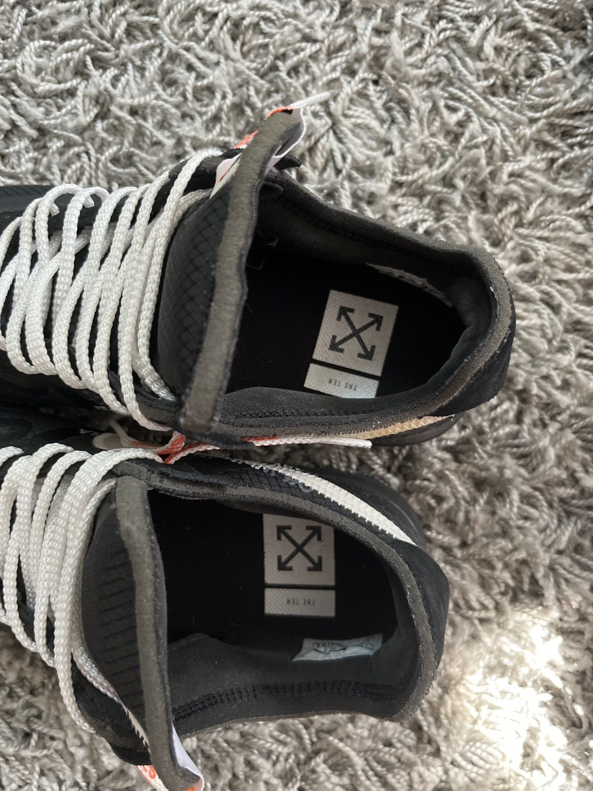 Nike × Off-White OFF-WHITE X Nike Air Force 1 Black Size US 7.5 / EU 40-41 - 7 Thumbnail