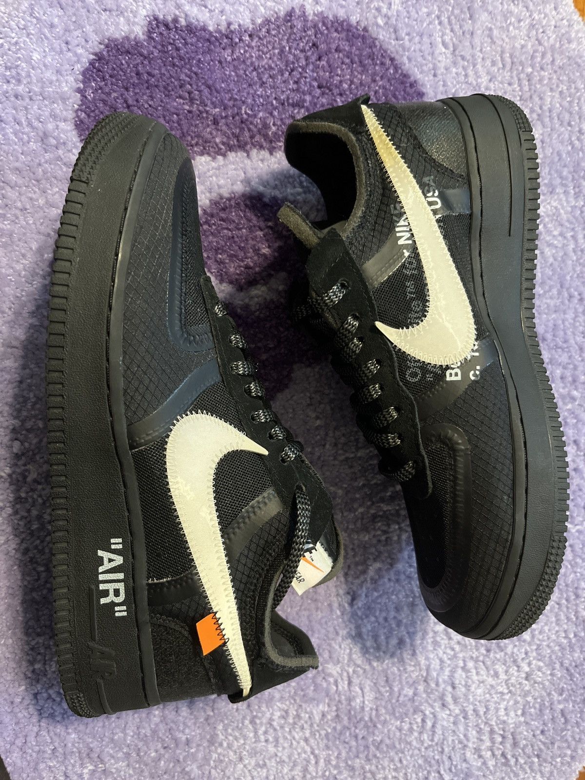Nike × Off-White OFF-WHITE X Nike Air Force 1 Black Size US 7.5 / EU 40-41 - 1 Thumbnail