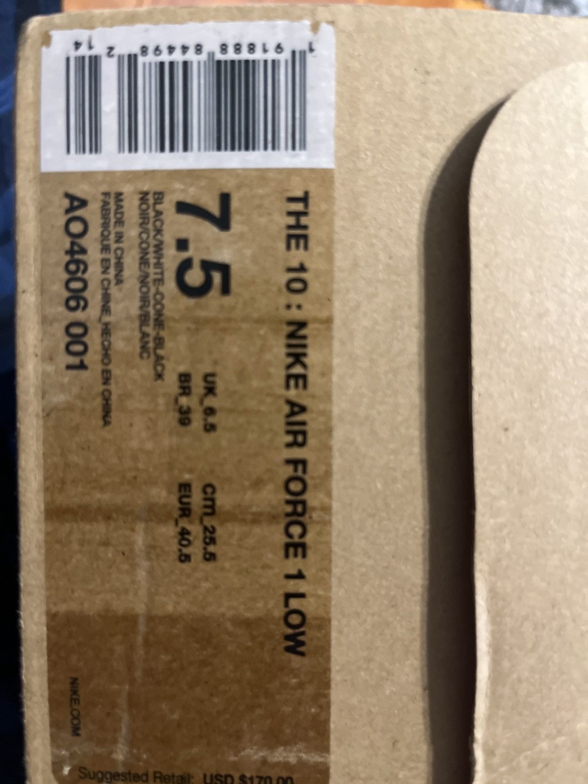 Nike × Off-White OFF-WHITE X Nike Air Force 1 Black Size US 7.5 / EU 40-41 - 16 Thumbnail