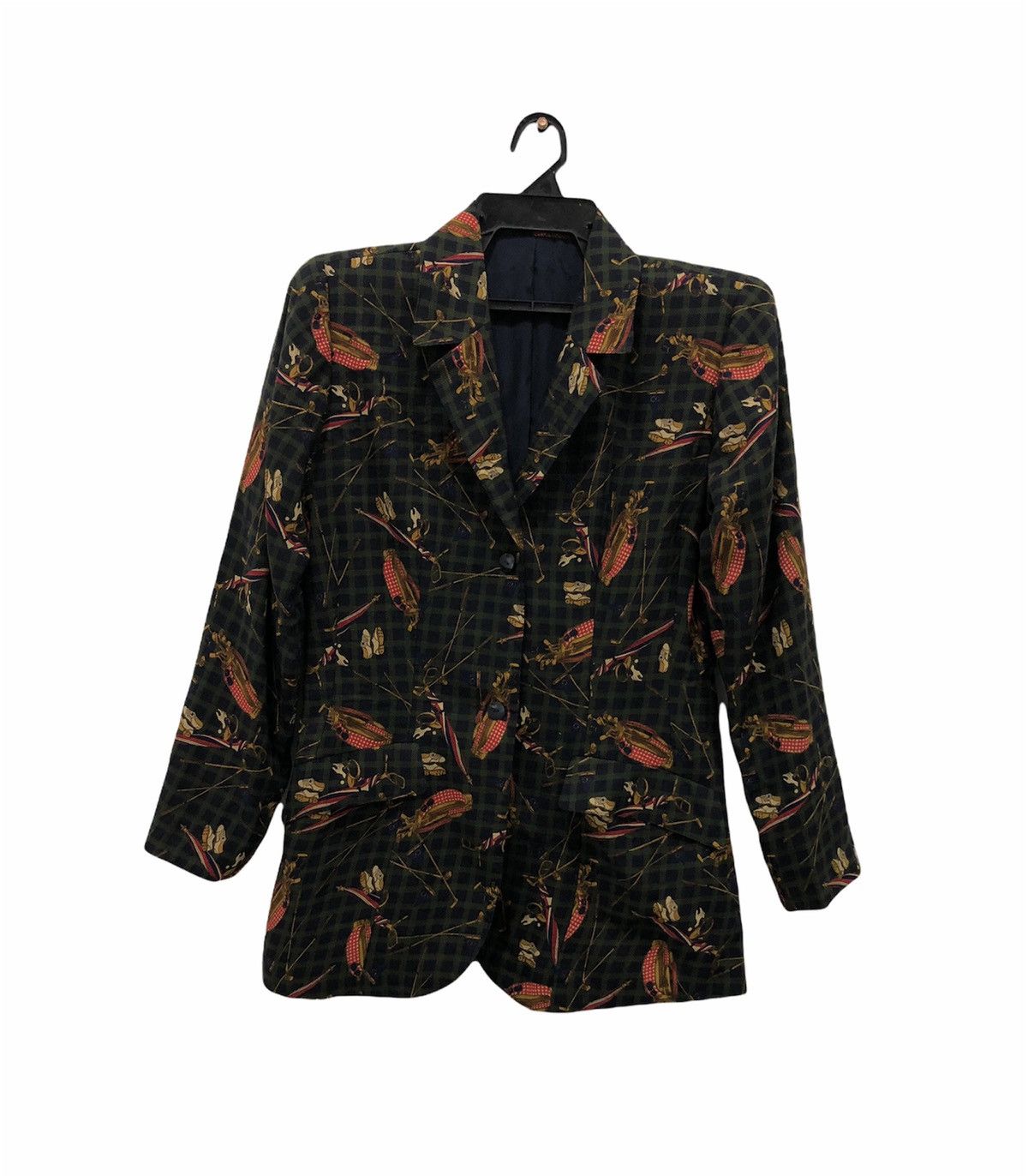 Designer × Japanese Brand × Vintage Blazers Jacket Full print japanese brand Size US S / EU 44-46 / 1 - 1 Thumbnail