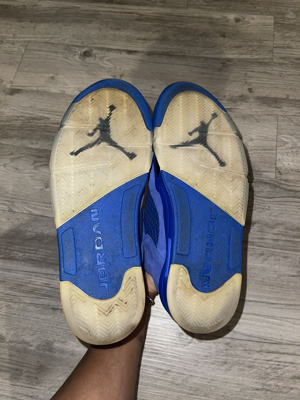 Nike Air Jordan Retro 5 Men’s ‘Blue Suede’ Size US 10 / EU 43 - 5 Thumbnail