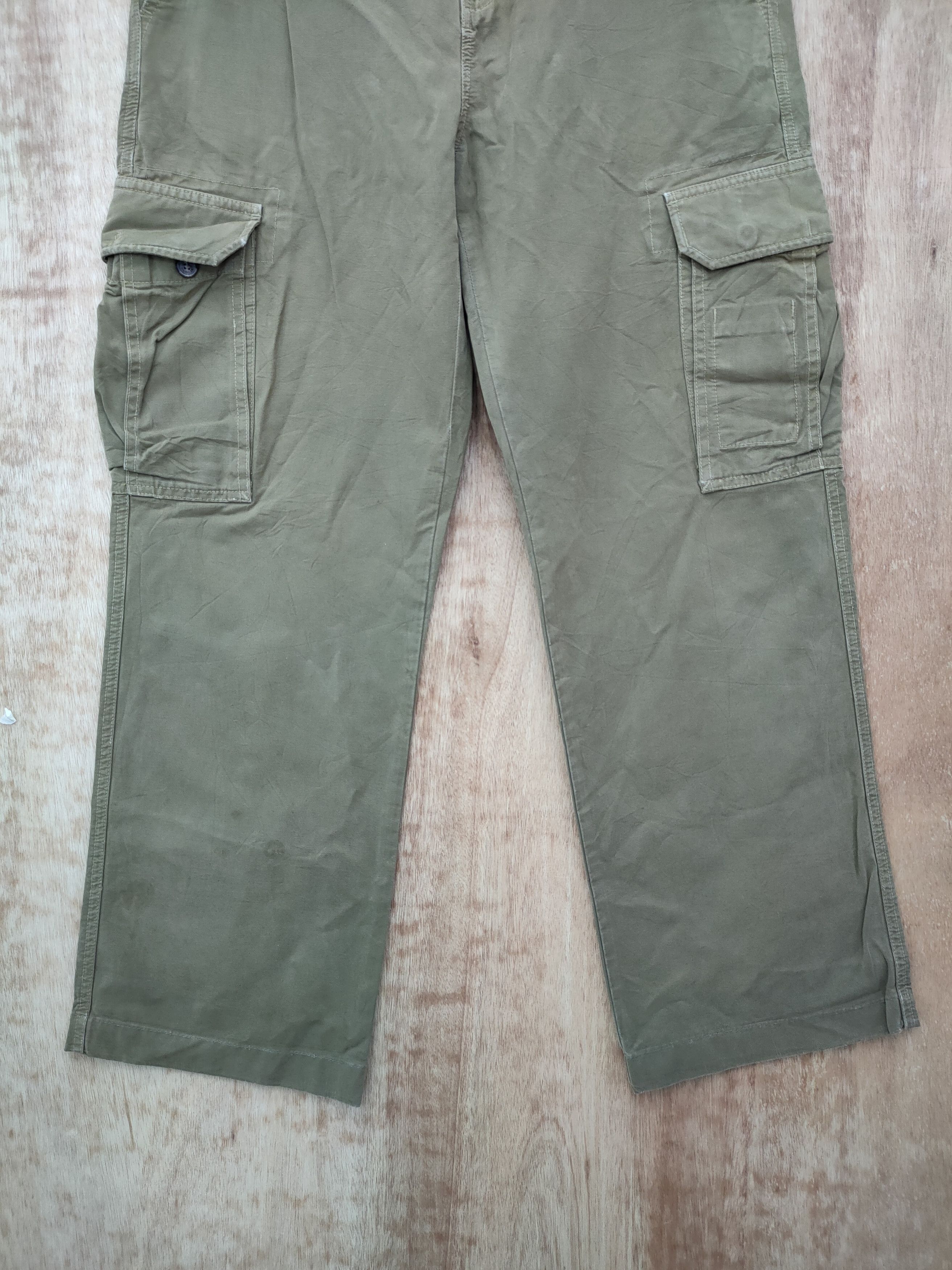 Tommy Hilfiger DL Tommy Hilfiger green multipocket cargo pants #46-005 Size US 32 / EU 48 - 2 Thumbnail