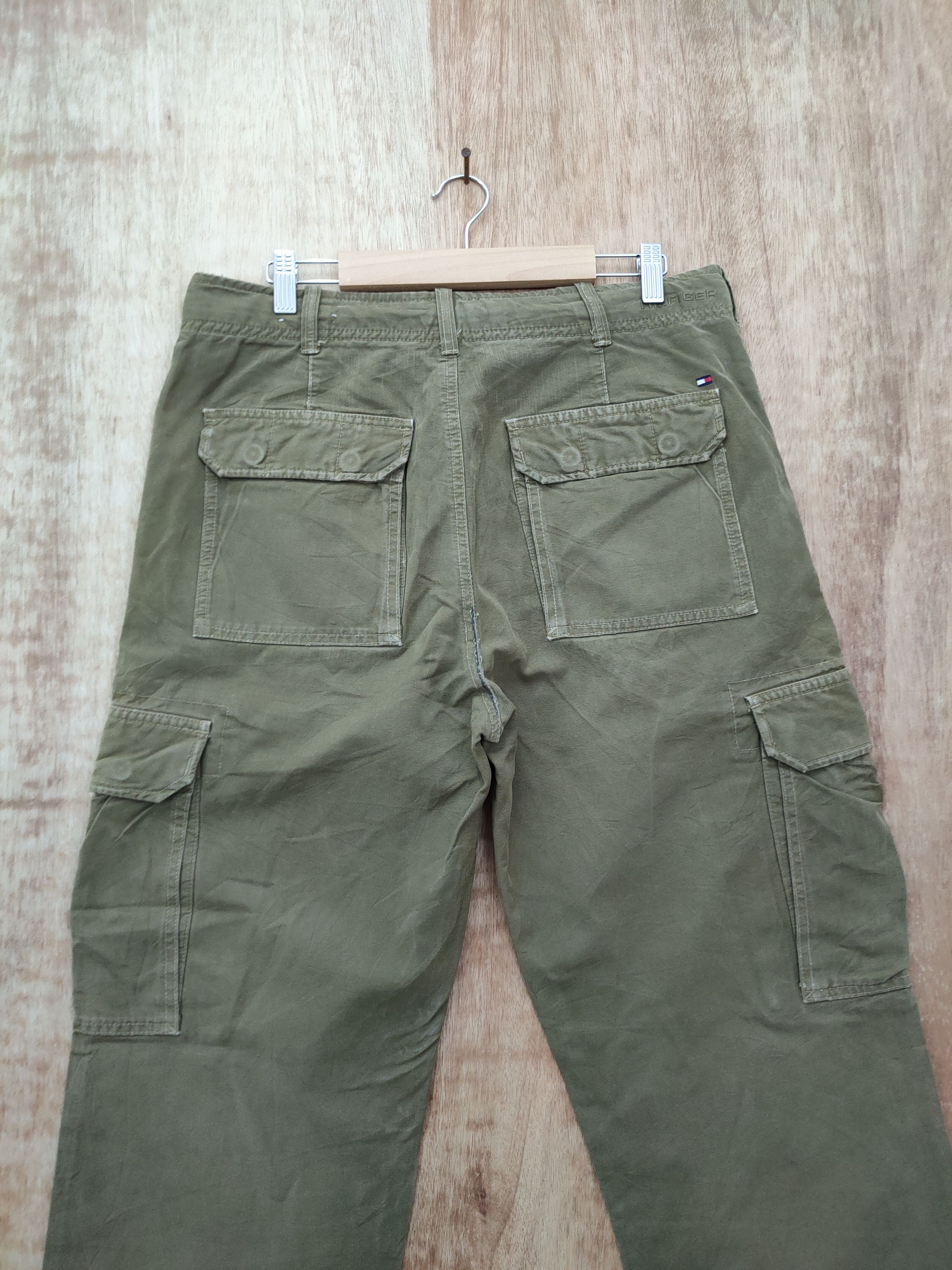 Tommy Hilfiger DL Tommy Hilfiger green multipocket cargo pants #46-005 Size US 32 / EU 48 - 9 Thumbnail
