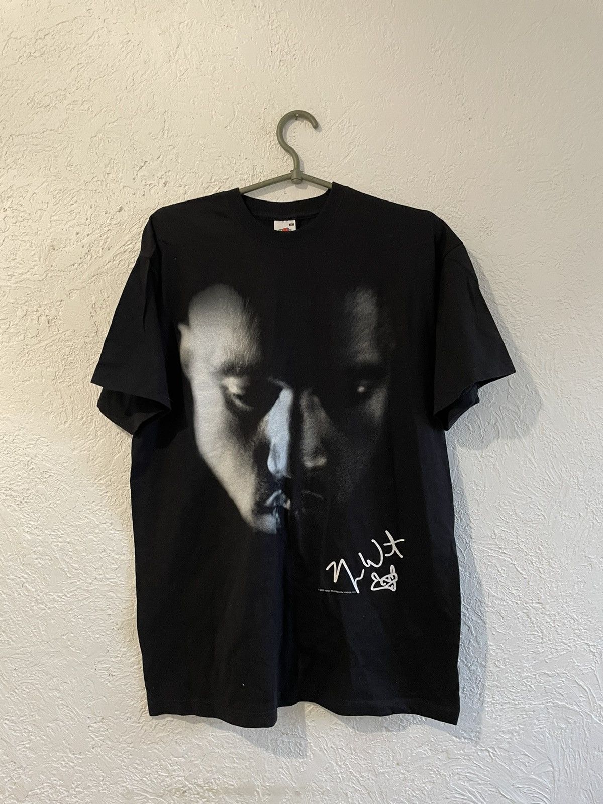 image of Fits Like L Vintage Kanye West 2007 New Look Big Face in Black, Men's (Size Medium)