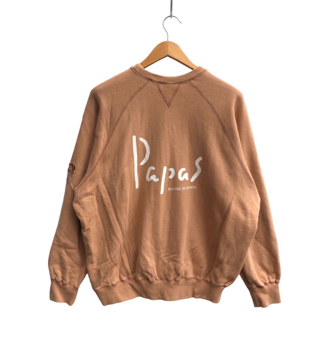 Japanese Brand PAPAS MANIERE DE HAMING Crew Neck Sweatshirt #0330-06 Size US XL / EU 56 / 4 - 6 Thumbnail
