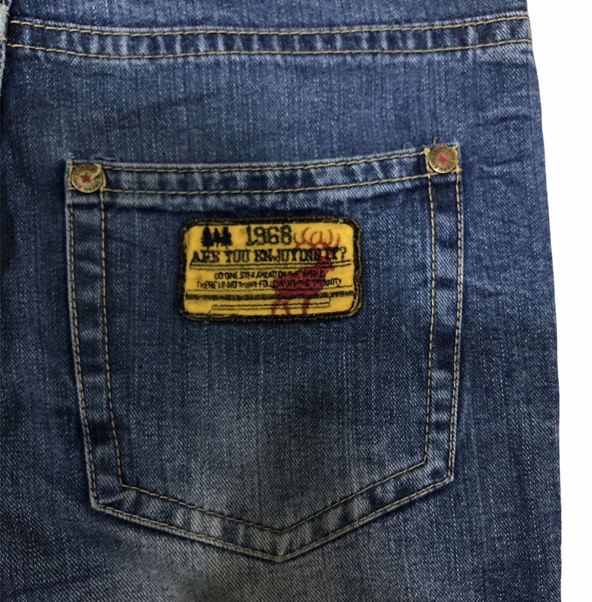 Japanese Brand 1968 ARE YOU ENJOYING IT DENIM PANTS Size US 30 / EU 46 - 12 Thumbnail