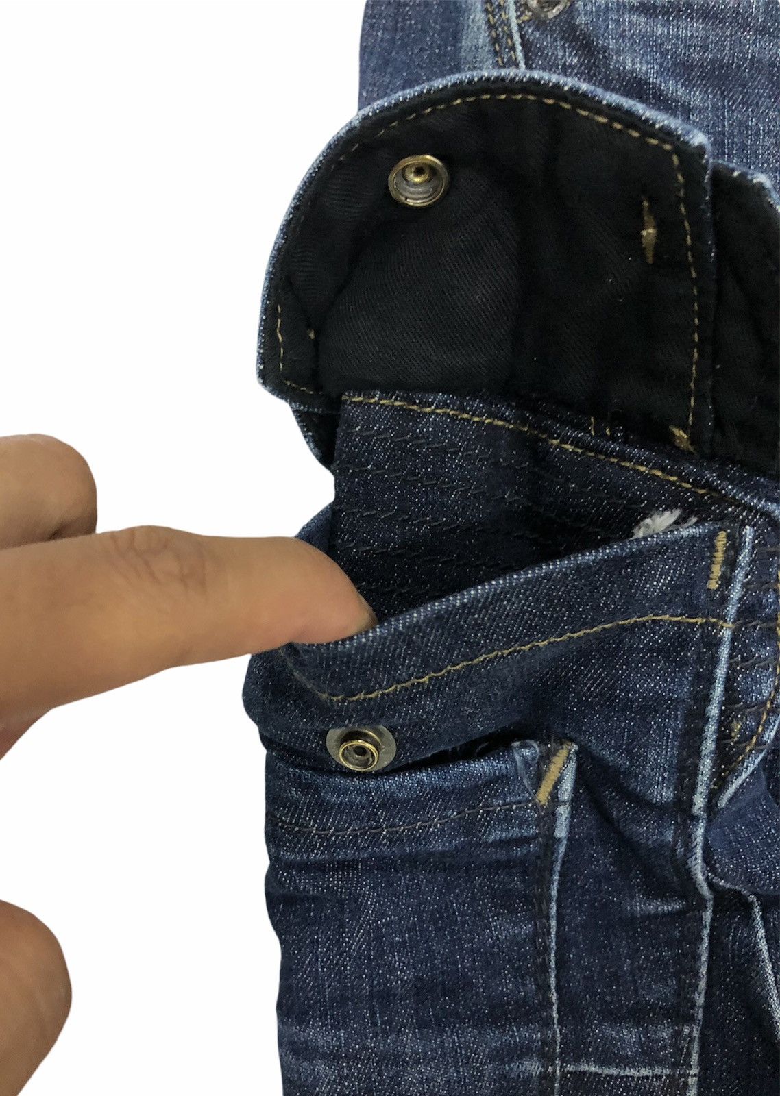 Japanese Brand Even River Side Pockets Denim Jeans EVENRIVER WORKWEAR Size US 33 - 6 Thumbnail
