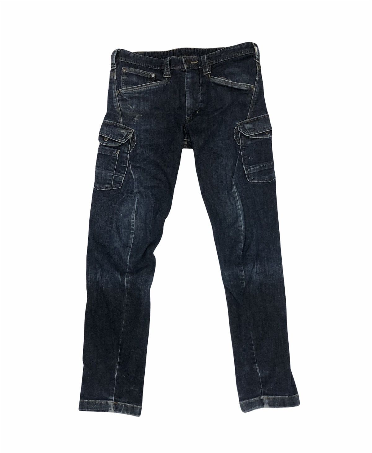 Japanese Brand Even River Side Pockets Denim Jeans EVENRIVER WORKWEAR Size US 33 - 1 Thumbnail
