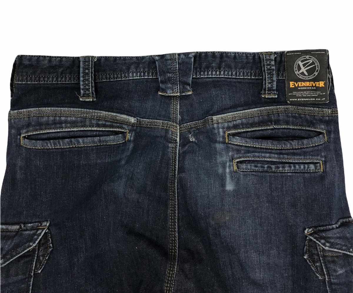 Japanese Brand Even River Side Pockets Denim Jeans EVENRIVER WORKWEAR Size US 33 - 4 Thumbnail