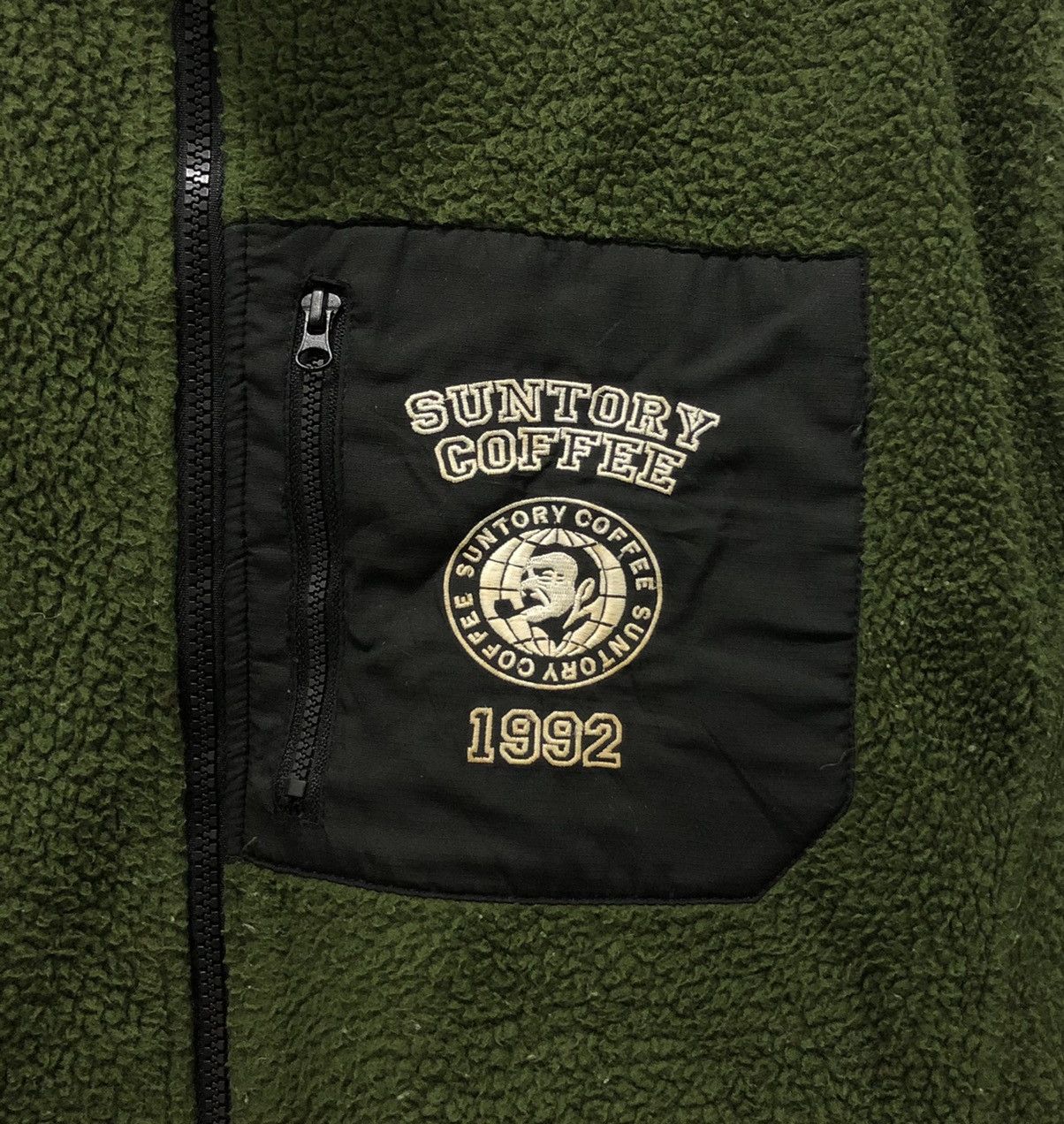 Japanese Brand Vintage Suntory Coffee Boss Zipper Fleece Winter Jacket Size US L / EU 52-54 / 3 - 5 Thumbnail